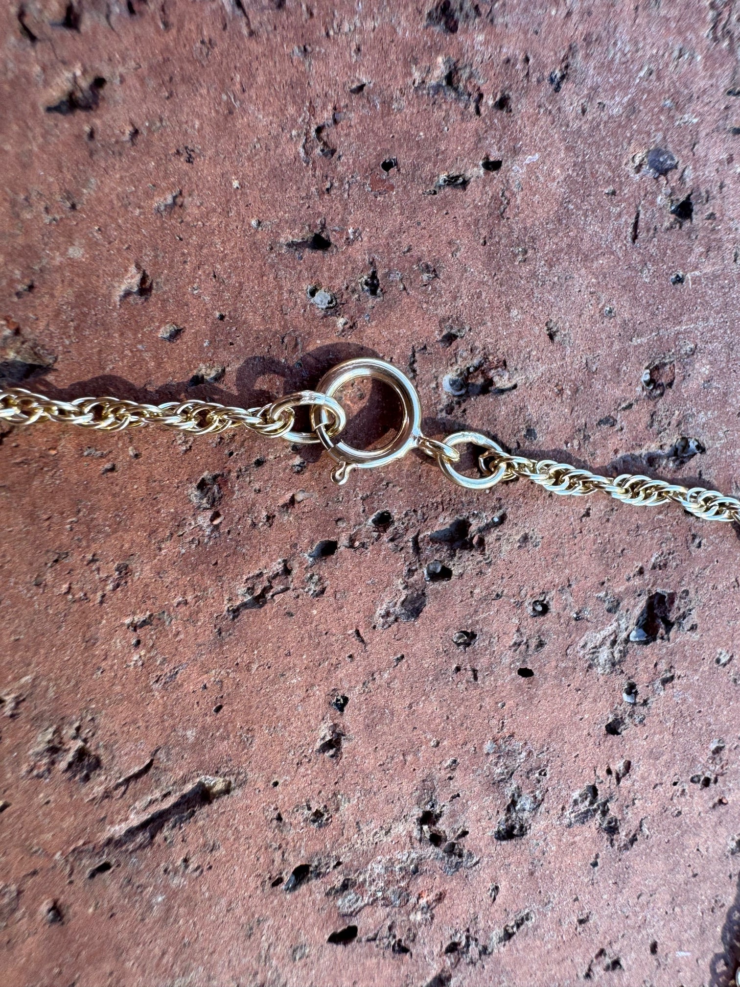 Handmade Gold Filled Over Sterling Silver & Opal Inlay Pendant Necklace