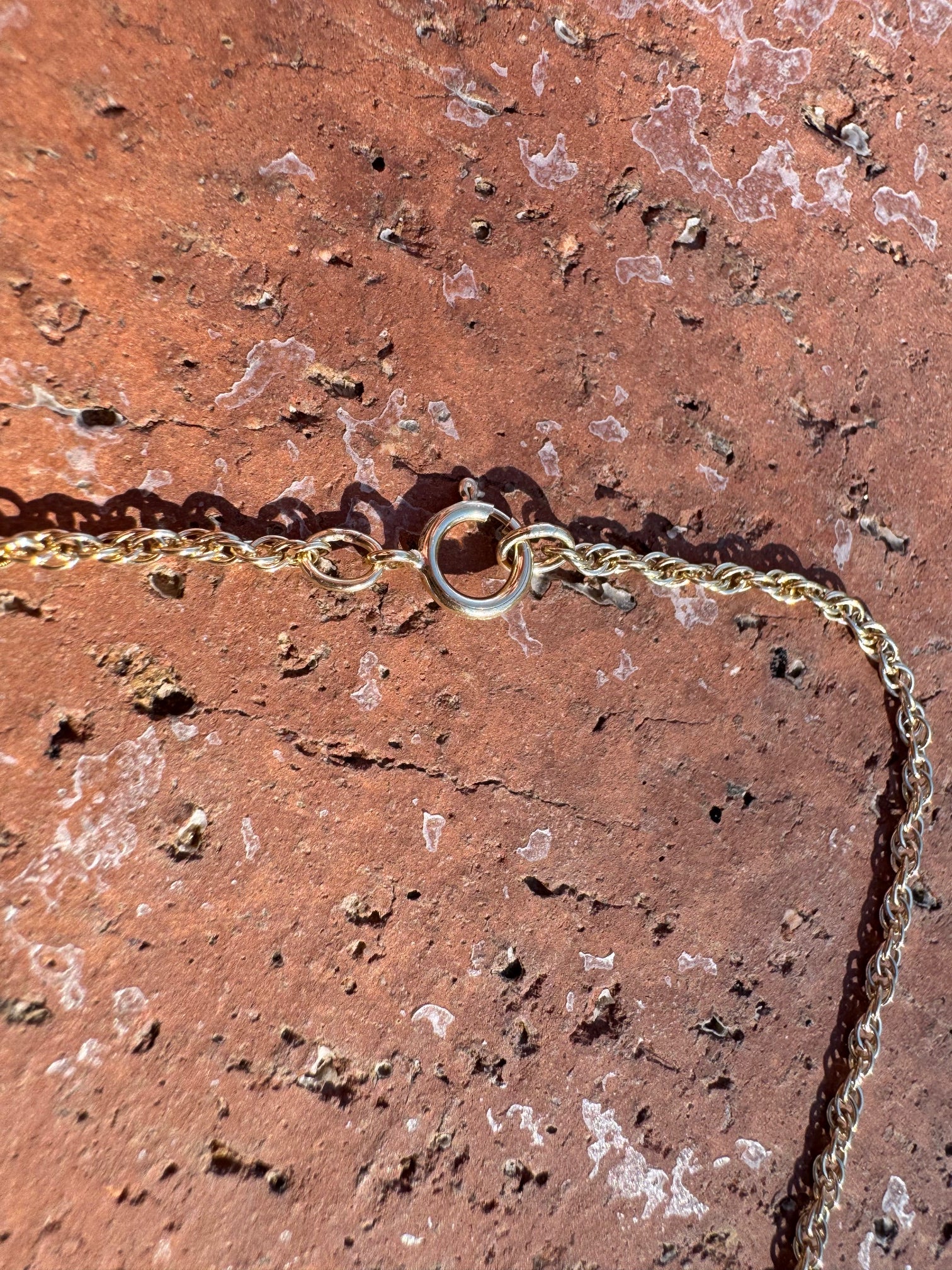 Handmade Gold Filled Over Sterling Silver & Sonoran Mountain Turquoise Inlay Pendant Necklace (Copy)