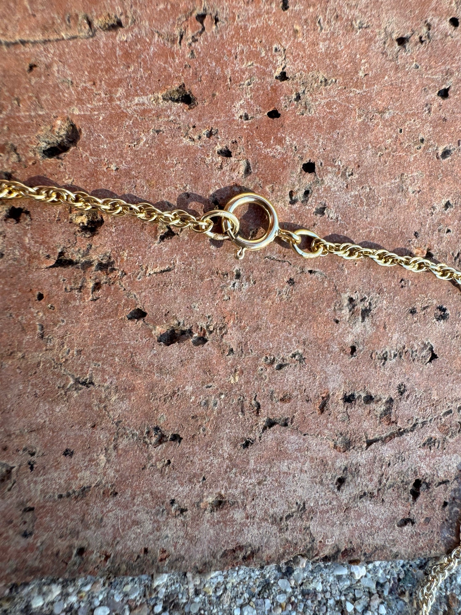 Handmade Gold Filled Over Sterling Silver & Turquoise Inlay Pendant Necklace
