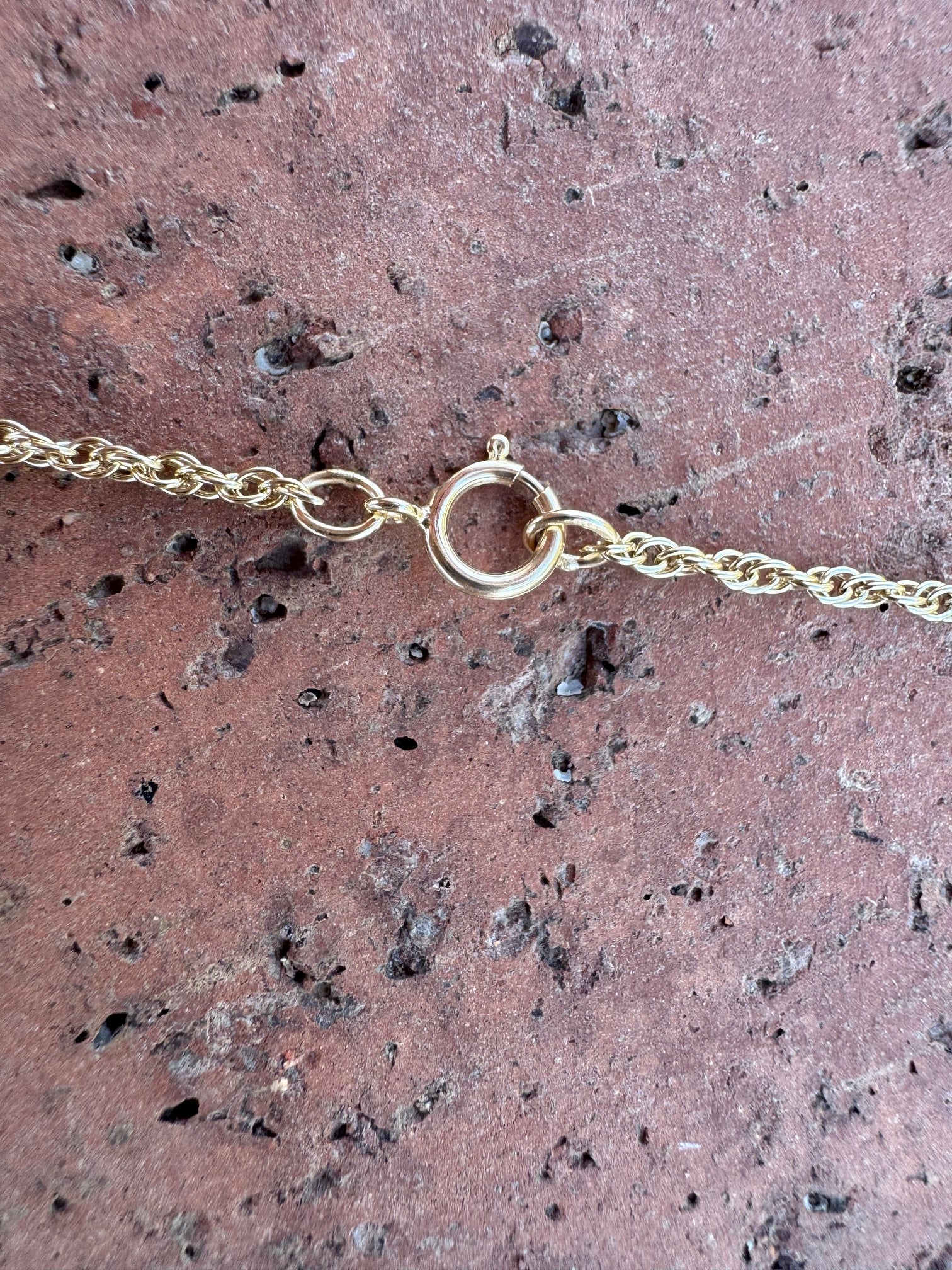 Handmade Gold Filled Over Sterling Silver & Turquoise Inlay Pendant Necklace