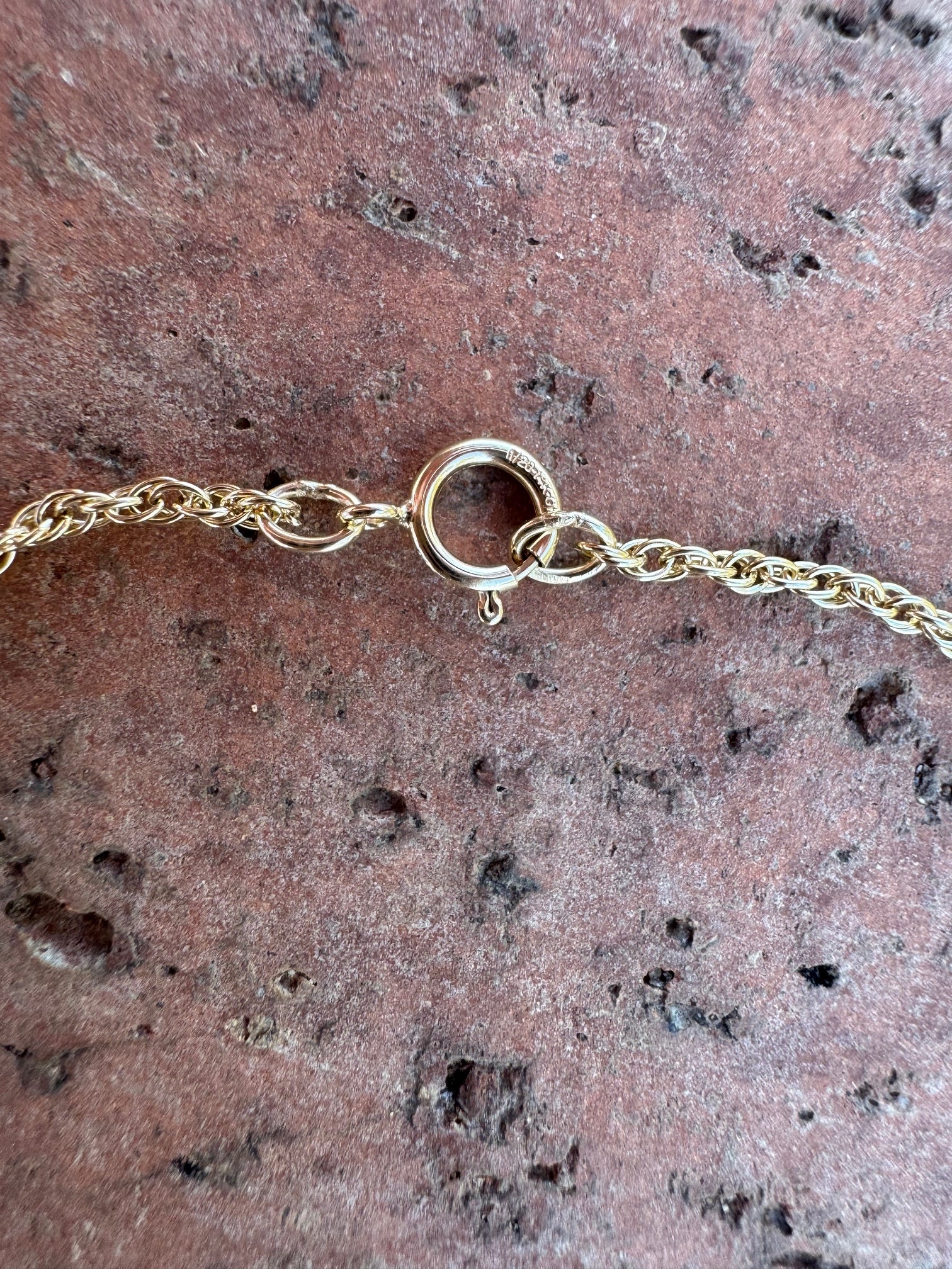 Handmade Gold Filled Over Sterling Silver & Turquoise Inlay Pendant Necklace
