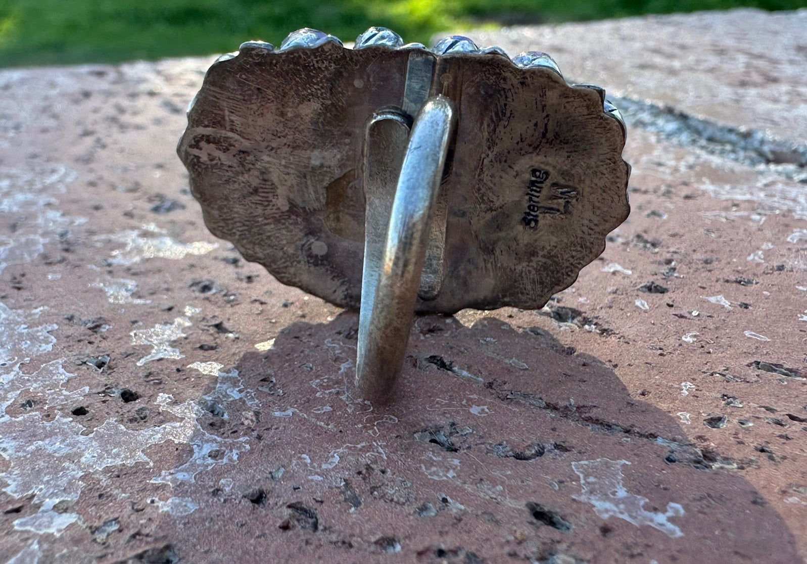 Handcrafted Pink Dream & Sterling Silver Cluster Adjustable Ring