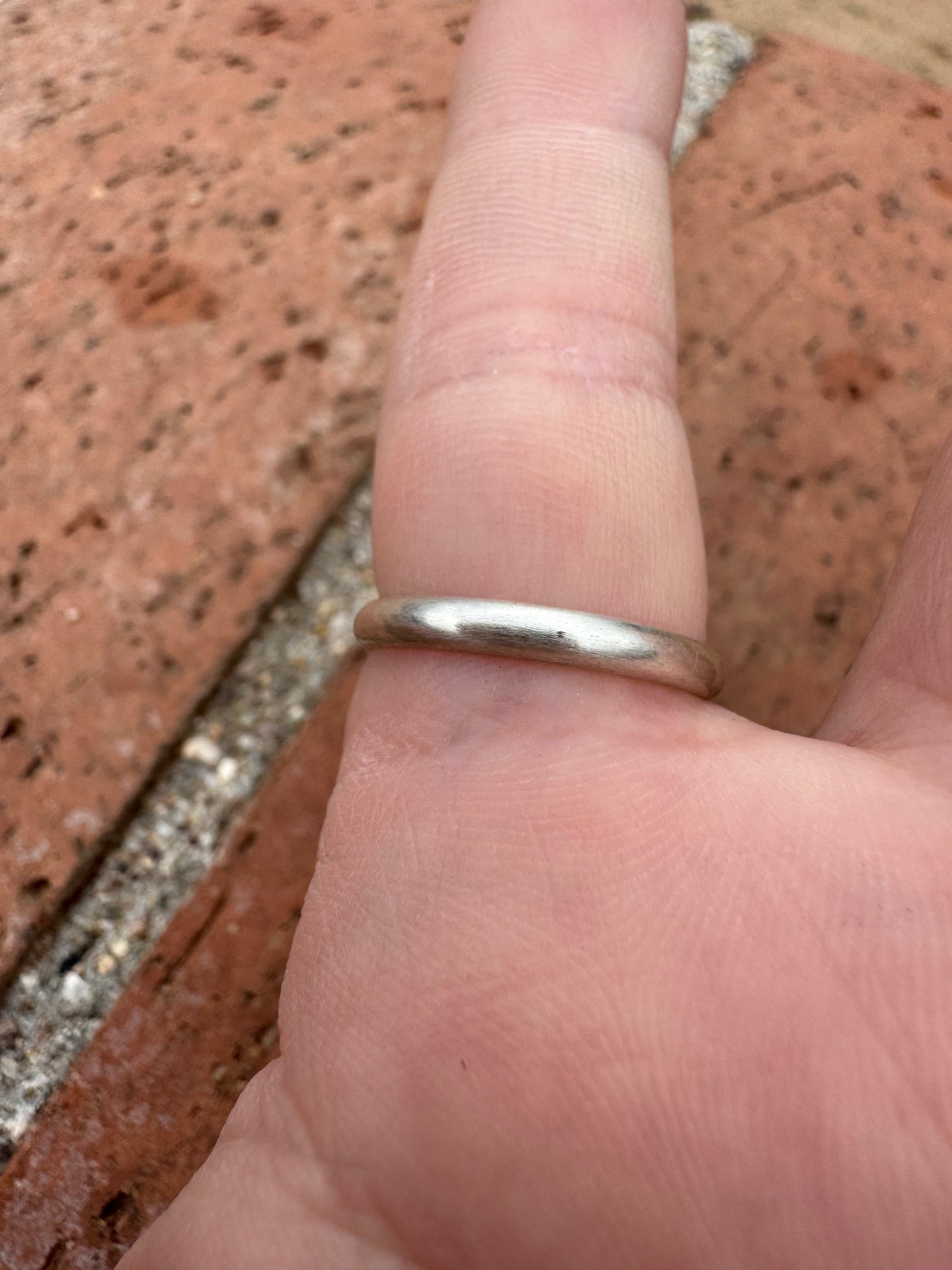 Handcrafted Golden Hills Turquoise & Sterling Silver Ring Size 7