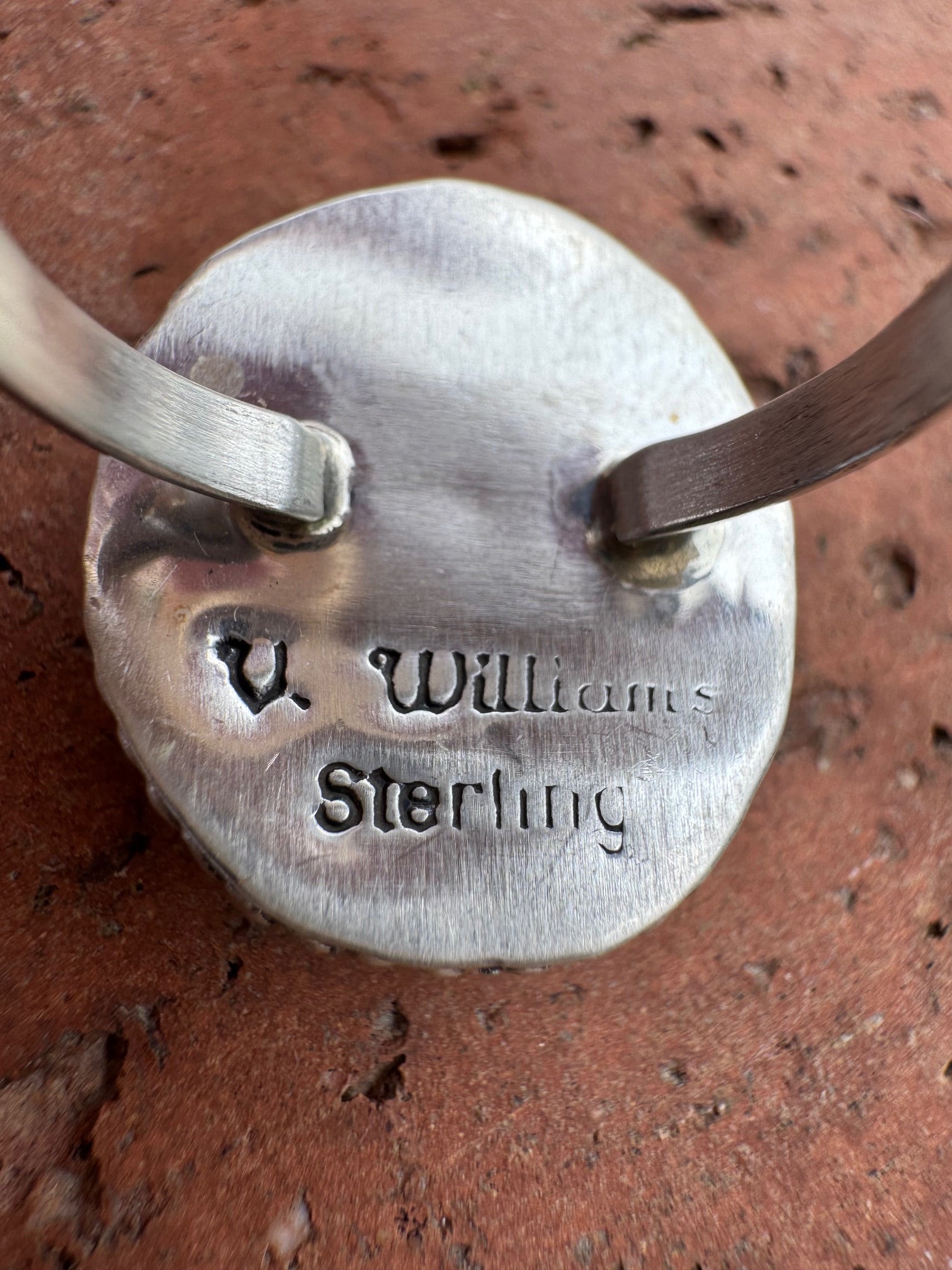 Handcrafted Golden Hills Turquoise & Sterling Silver Ring Size 7