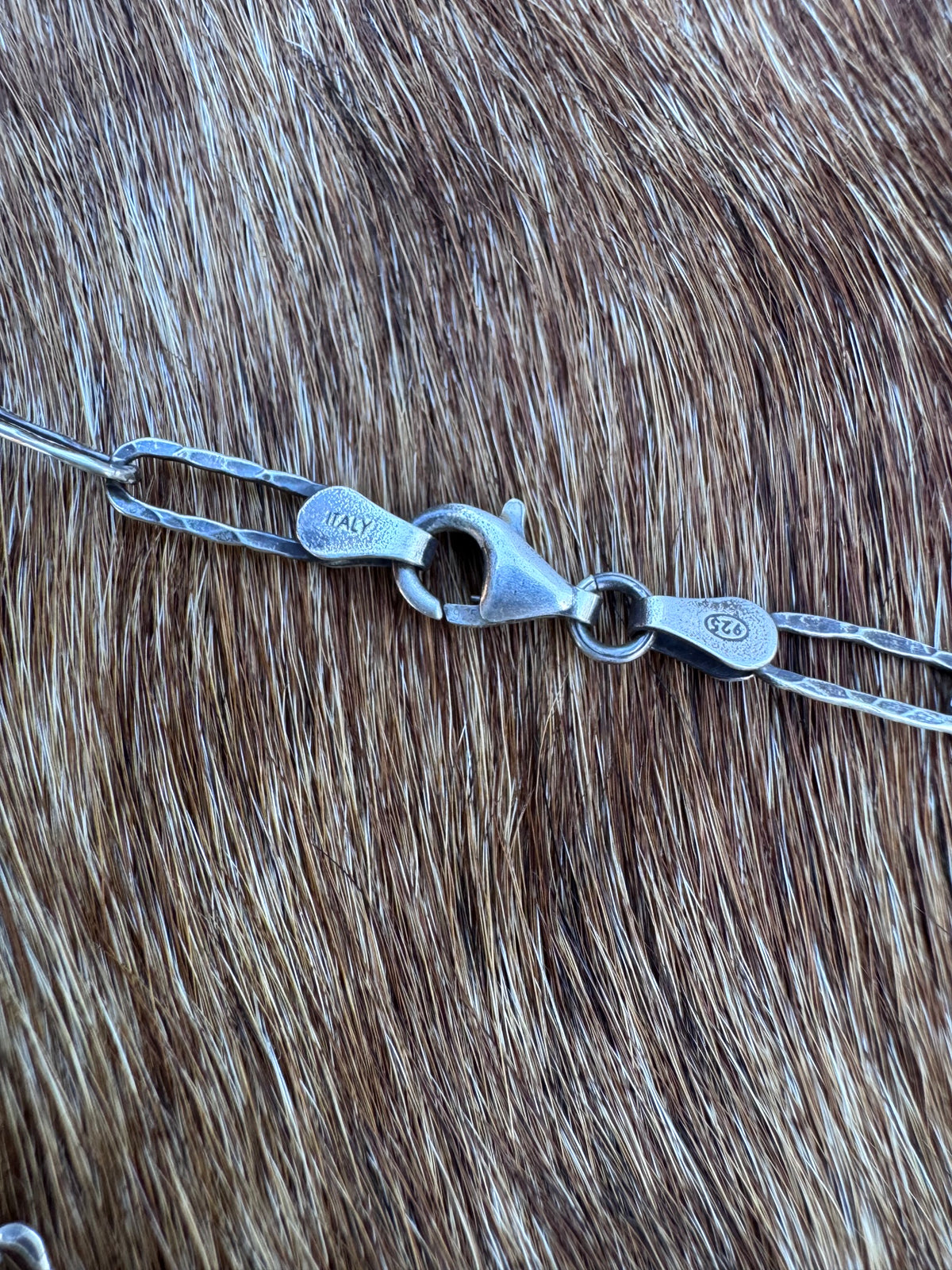 Handmade Sterling Silver & Turquoise Arrowhead 20" Necklace by Roaming Buffalo