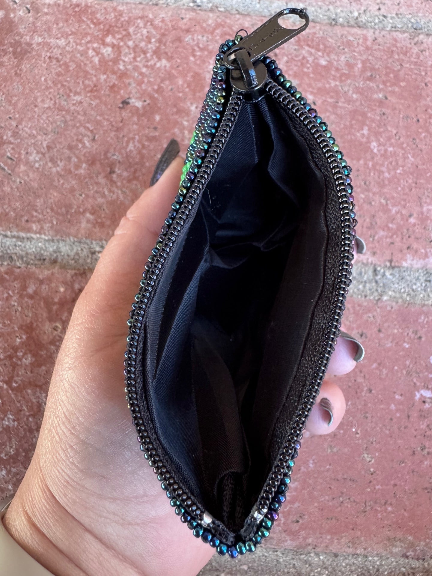 Handmade Beaded Saguaro Cactus Coin Purse