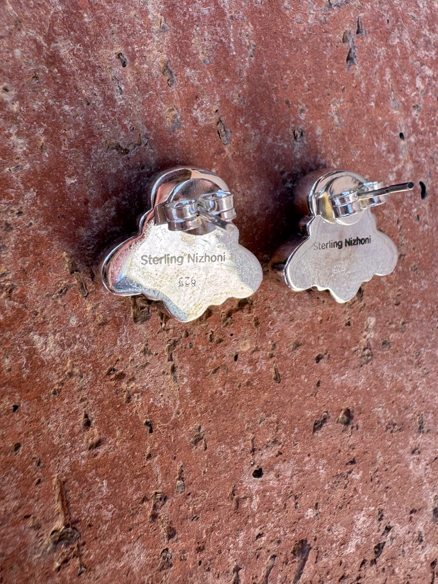 Nizhoni “The Backroads” Golden Hills, Sonoran Mountain Turquoise & Sterling Silver 4 Stone Earrings Handmade