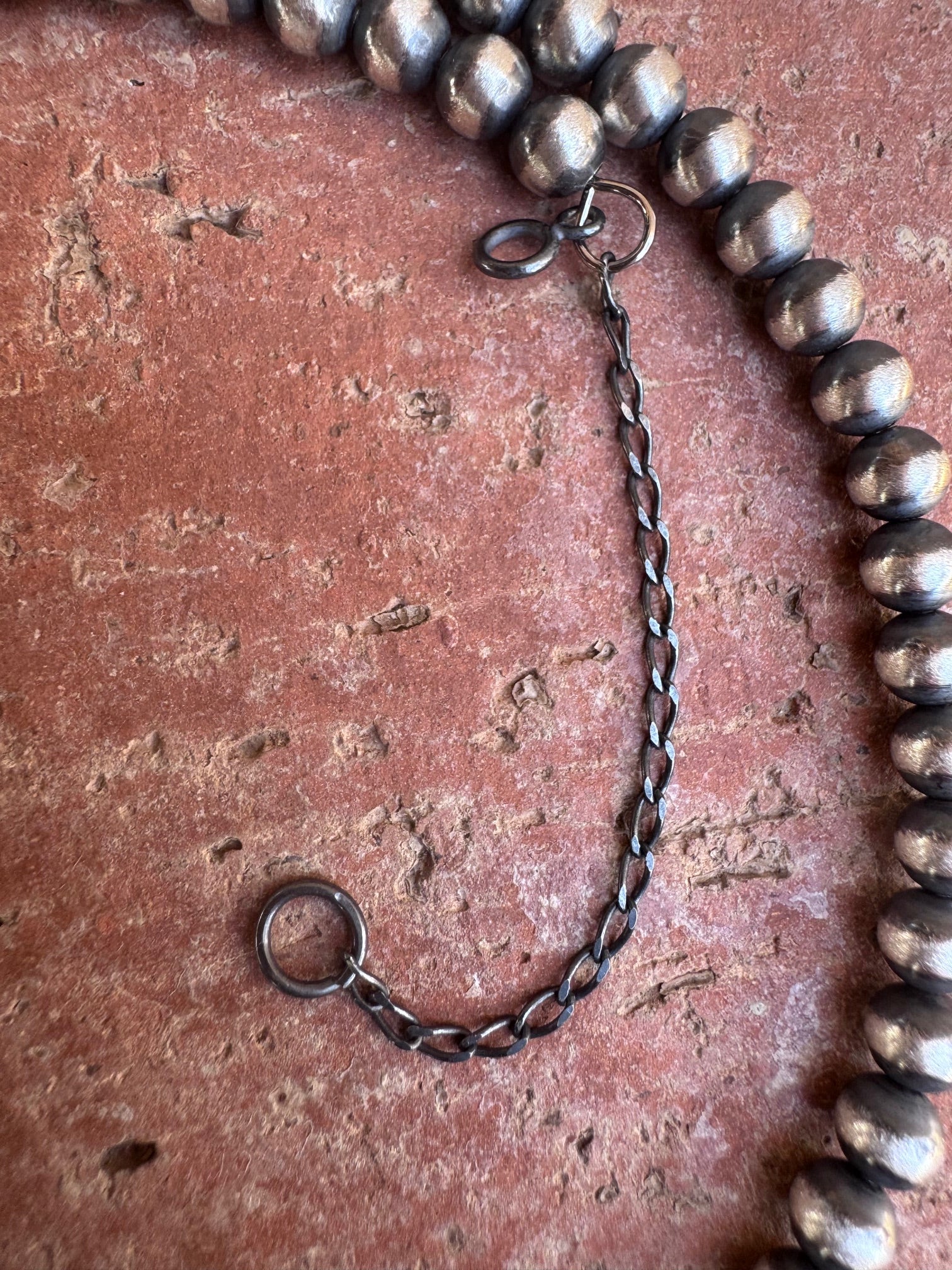 Handcrafted Sterling Silver Pearl 5mm Beaded Wrap Choker Necklace