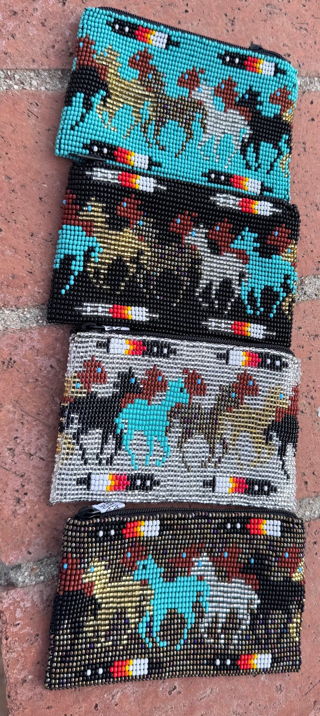 Handmade Beaded Horse Coin Purse