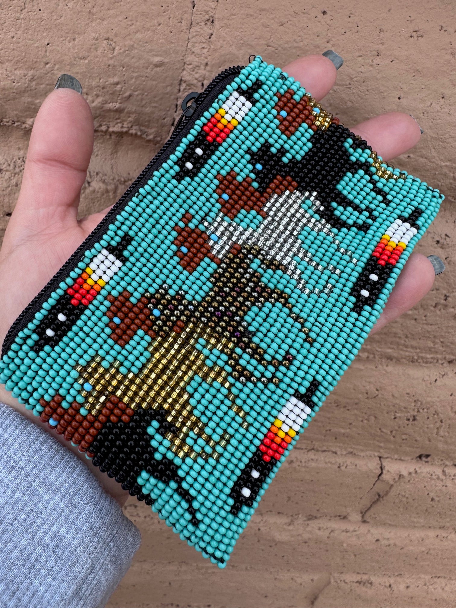 Handmade Beaded Horse Coin Purse