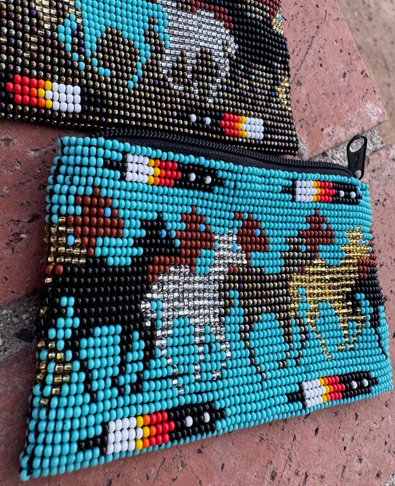 Handmade Beaded Horse Coin Purse