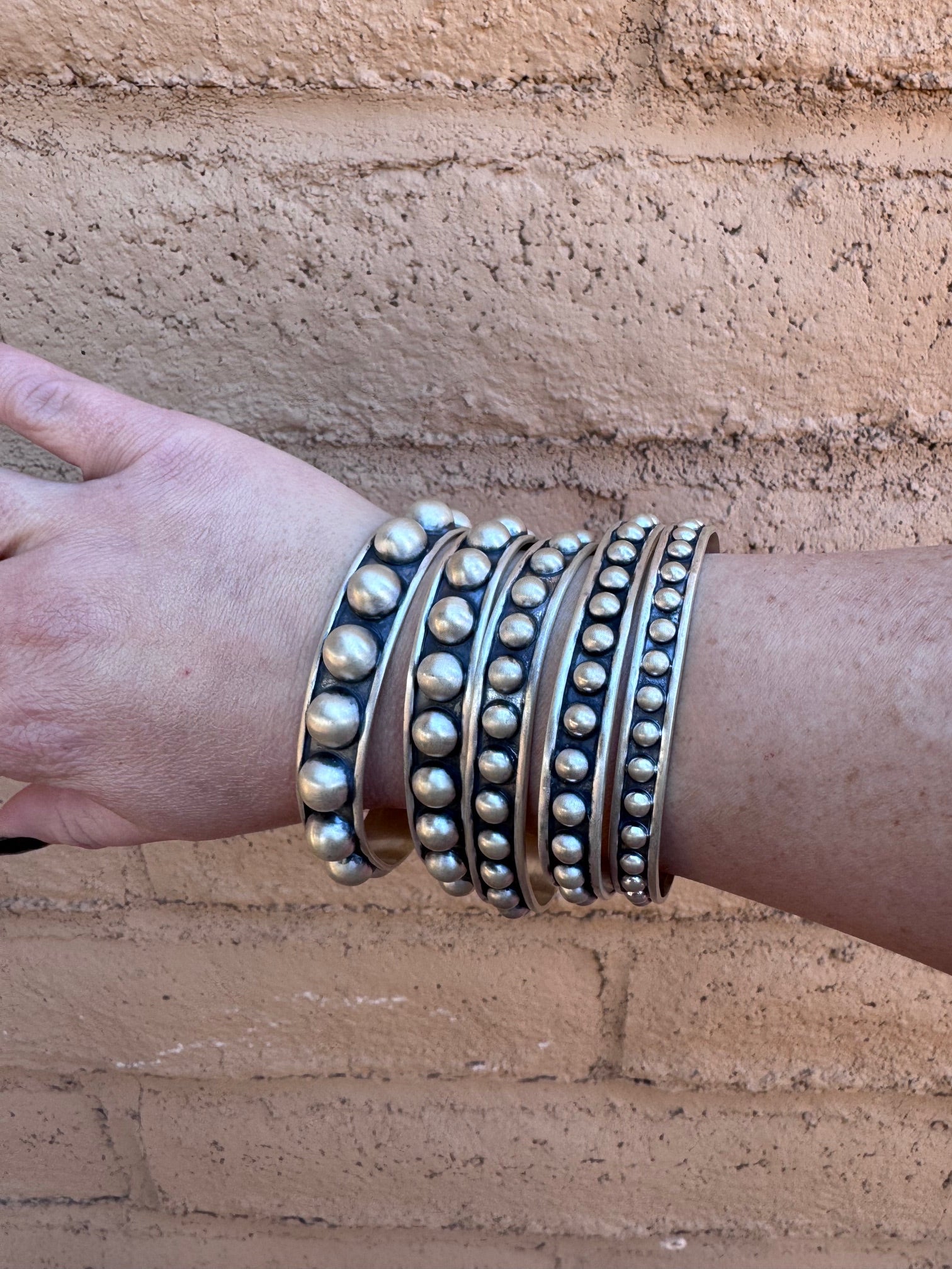 Handmade Sterling Silver Serenity Sphere Bracelets