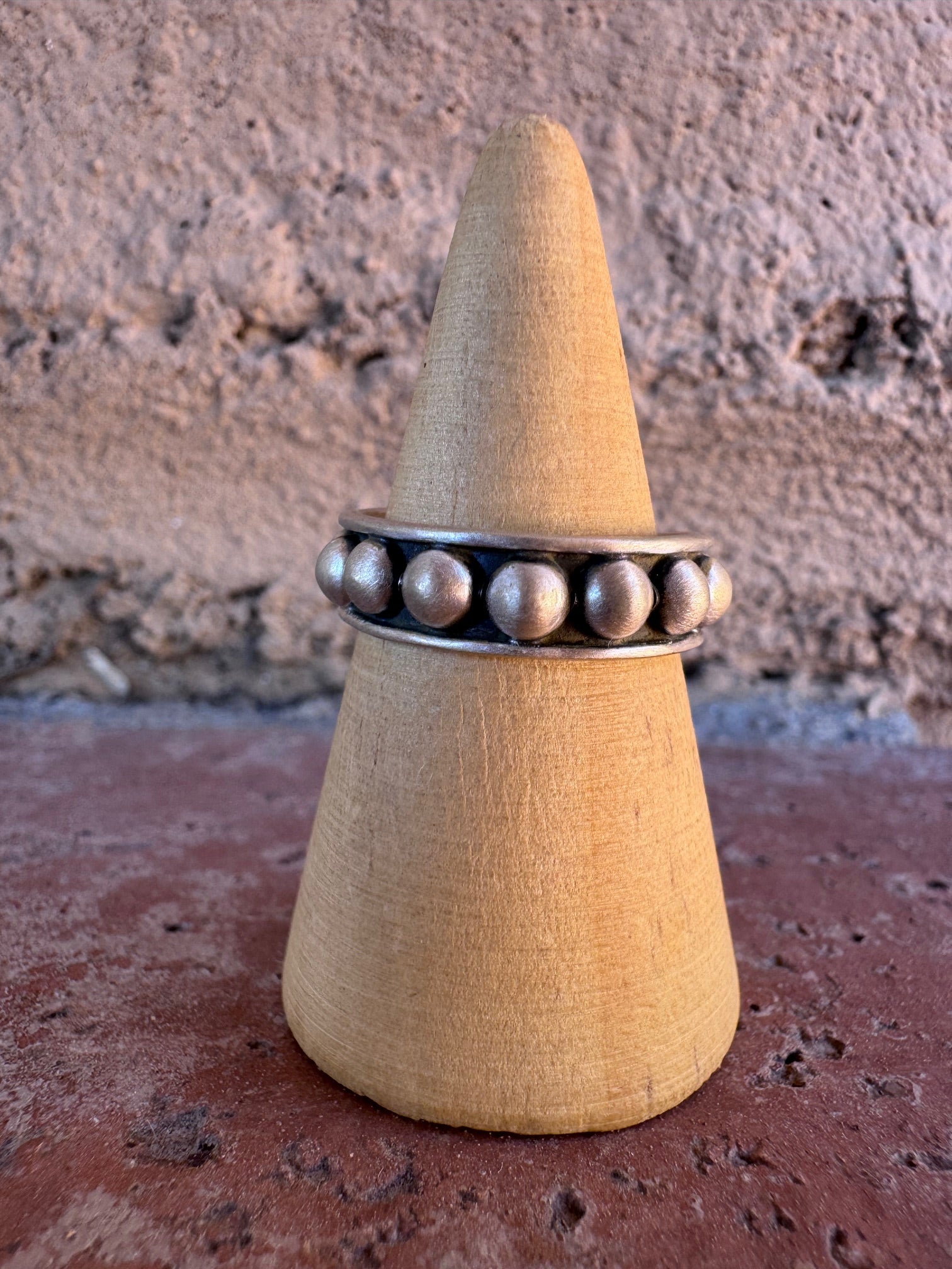 Handmade Brushed Sterling Silver 4mm Rocker Stacker Adjustable Band Ring
