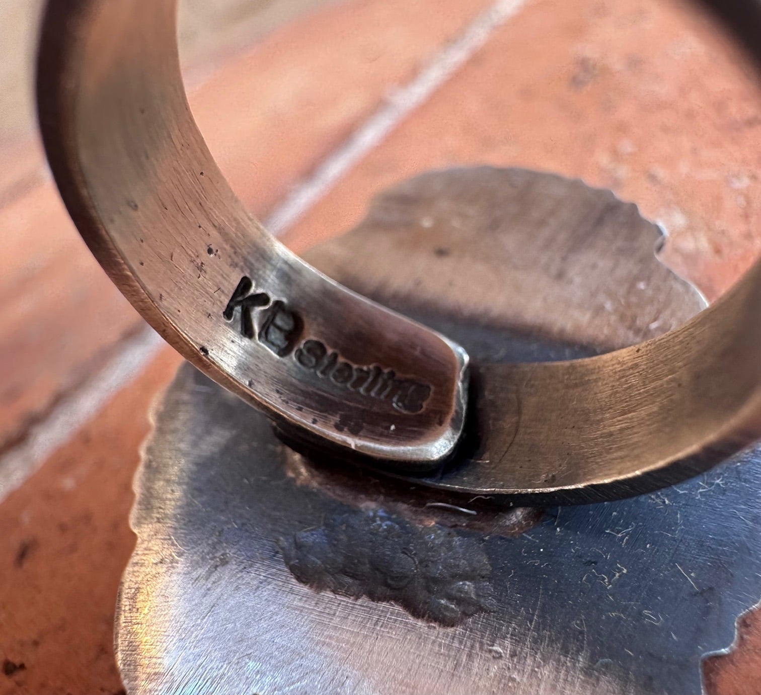 Handcrafted Queen Pink Conch & Sterling Silver Adjustable Statement Ring by Kevin Billah