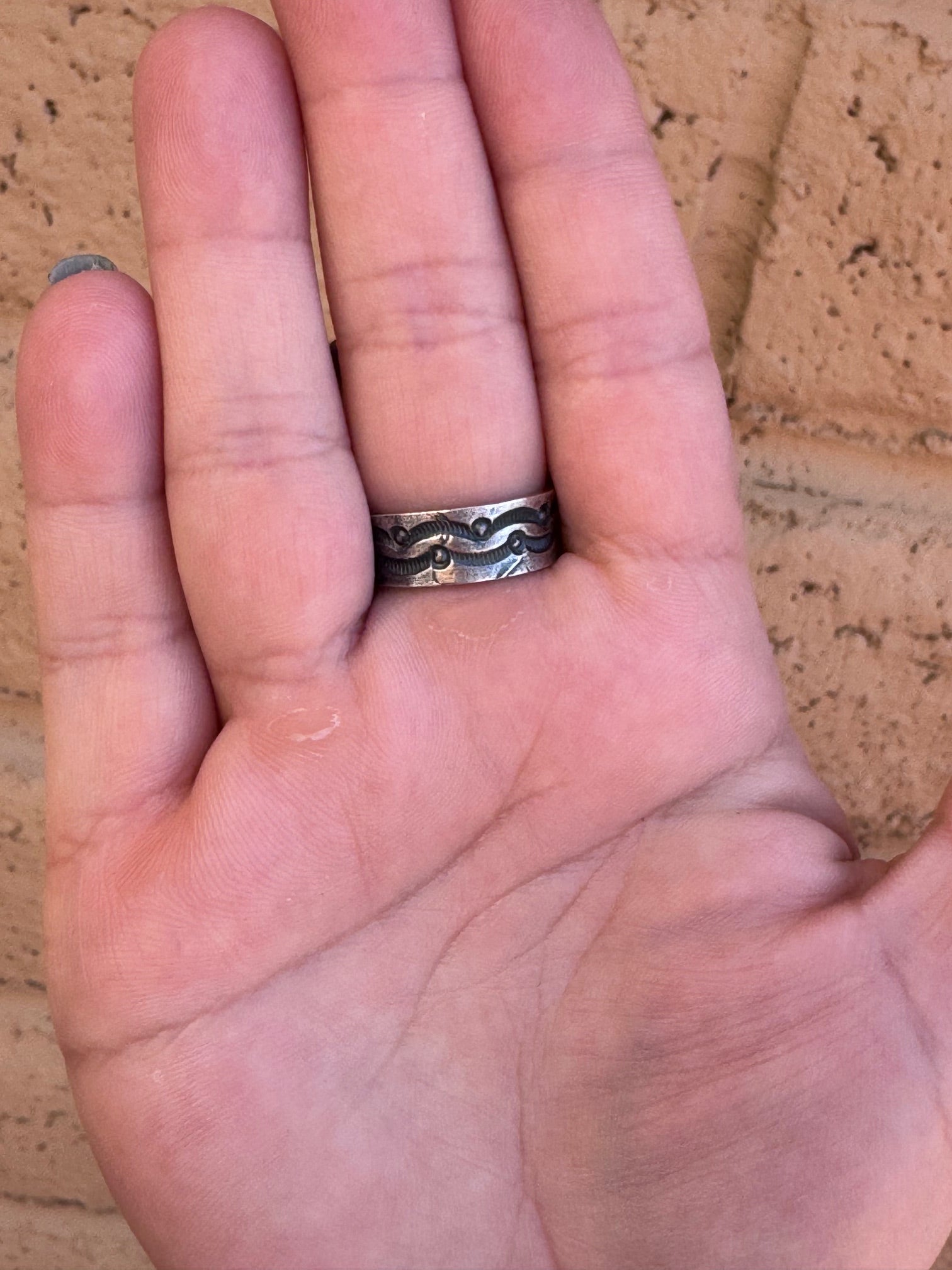 Handcrafted Queen Pink Conch & Sterling Silver Adjustable Statement Ring by Kevin Billah