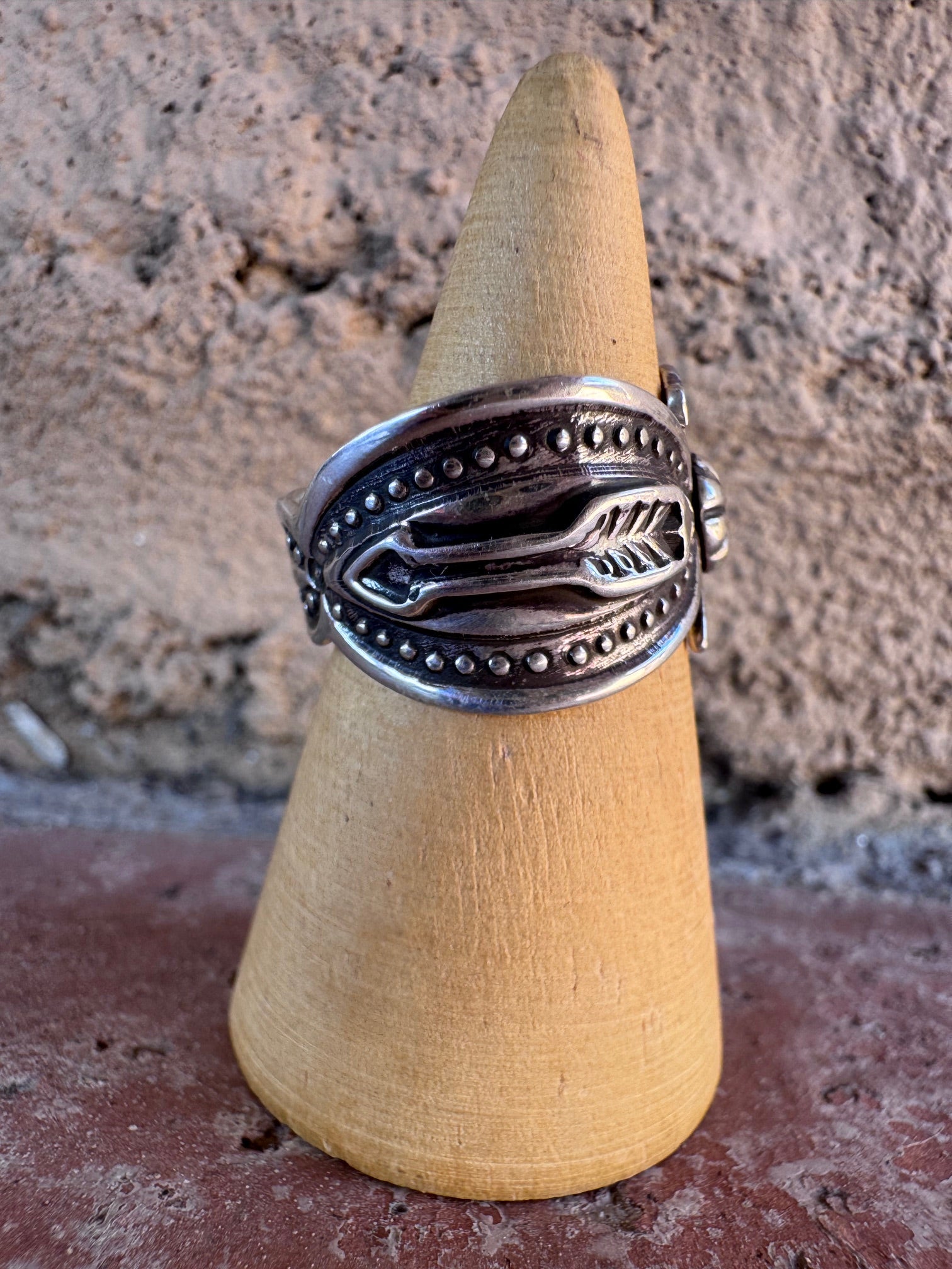 Handcrafted Sterling Silver Thunderbird Ring by Darrell Cadman