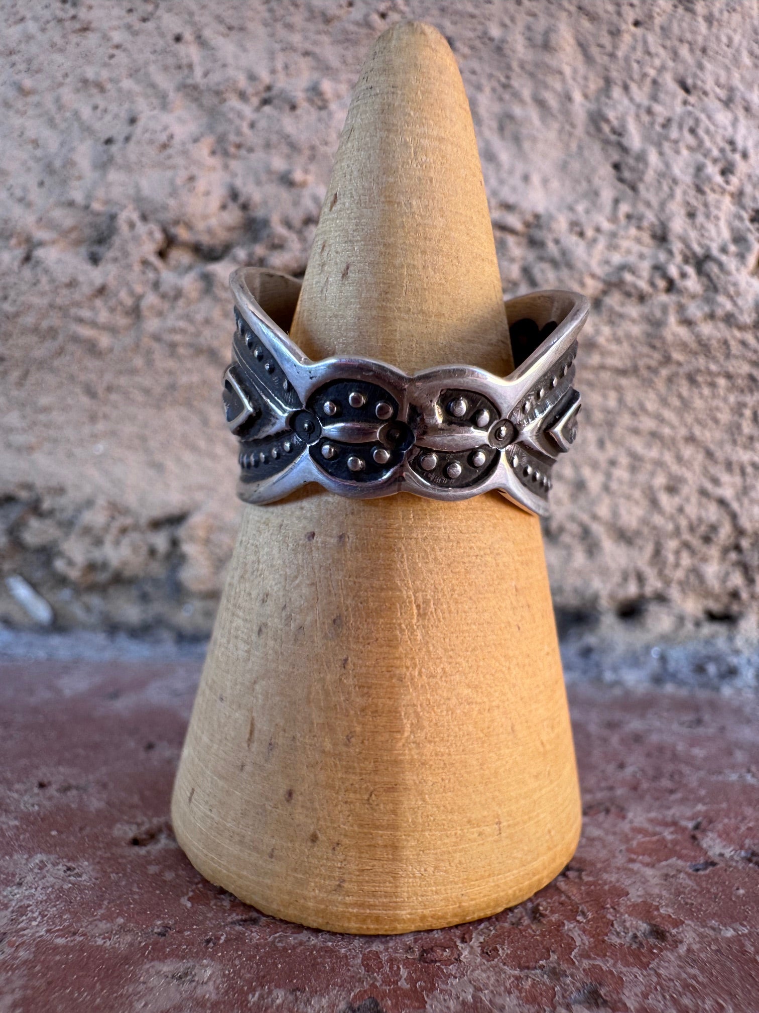Handcrafted Sterling Silver Thunderbird Ring by Darrell Cadman