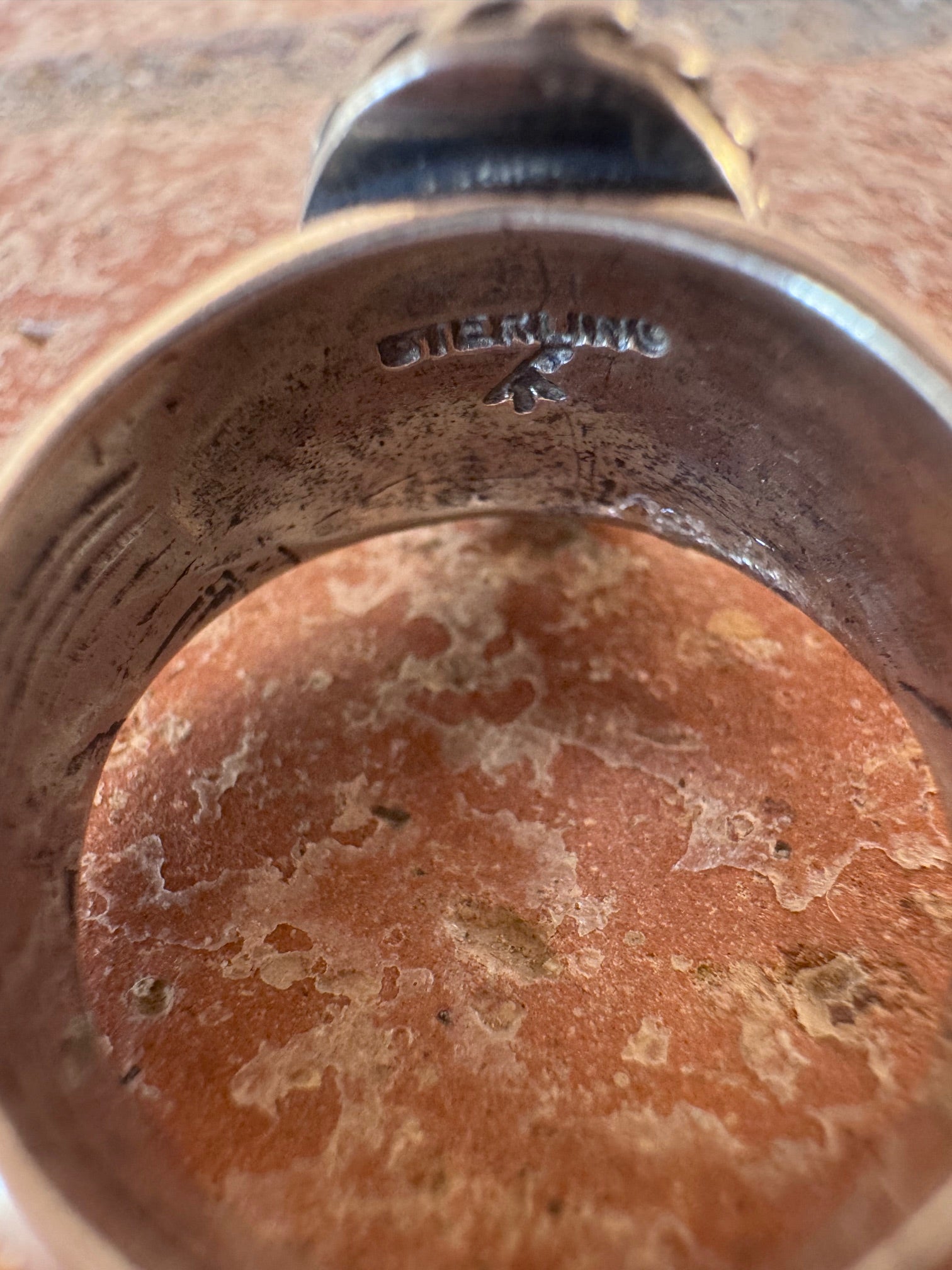 Handcrafted Golden Hills Turquoise & Sterling Silver Ring