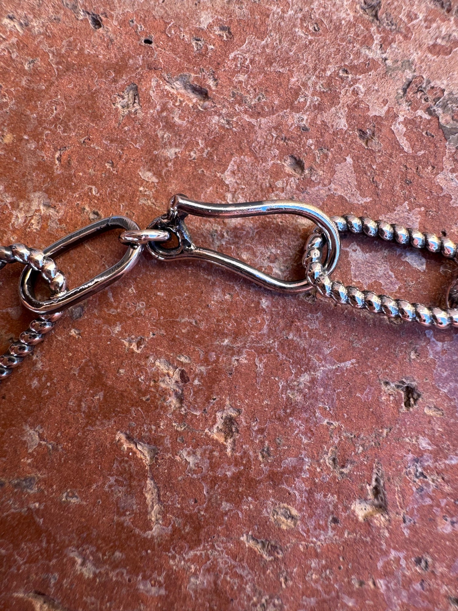 Handmade Sterling Silver Paper Clip Chain Necklace