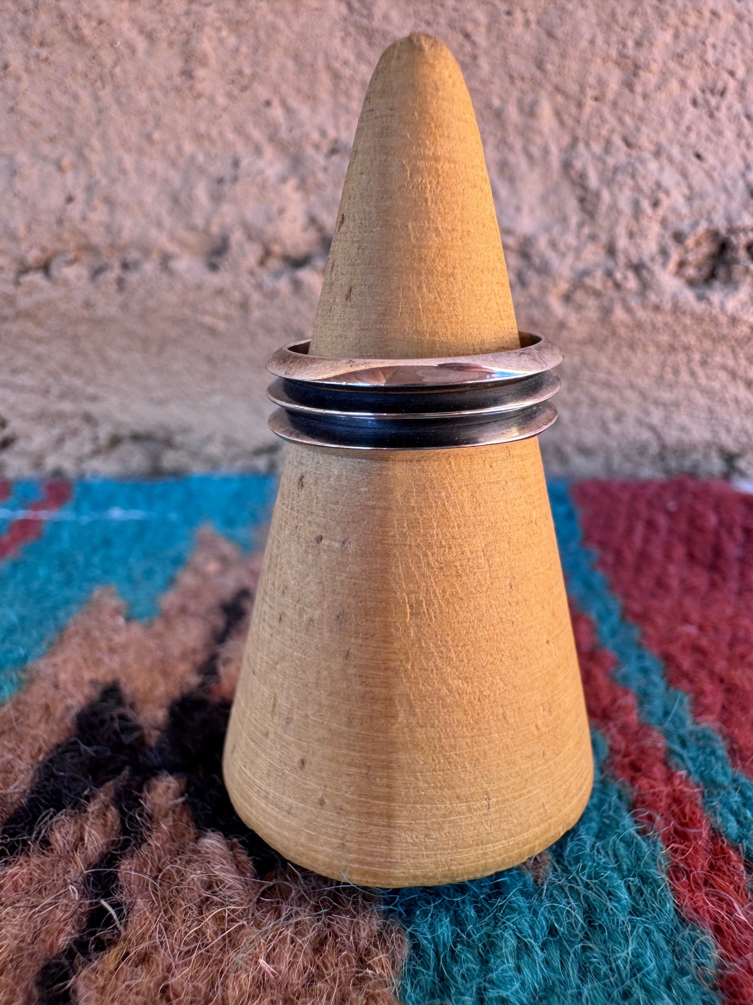 Handcrafted Sterling Silver & Lapis Ring size 5.75