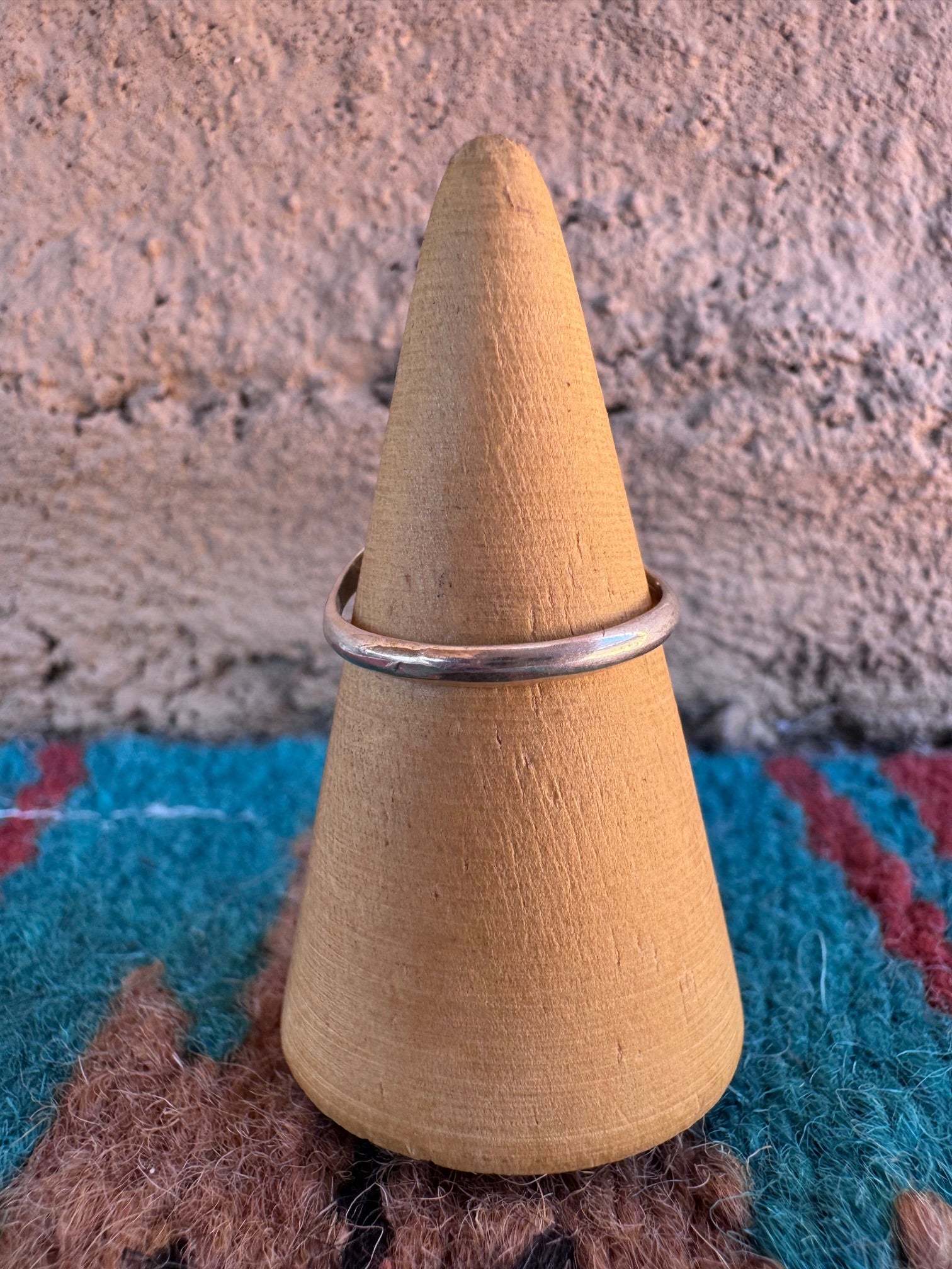 Handcrafted Orange Spiny Flower Sterling Silver Ring
