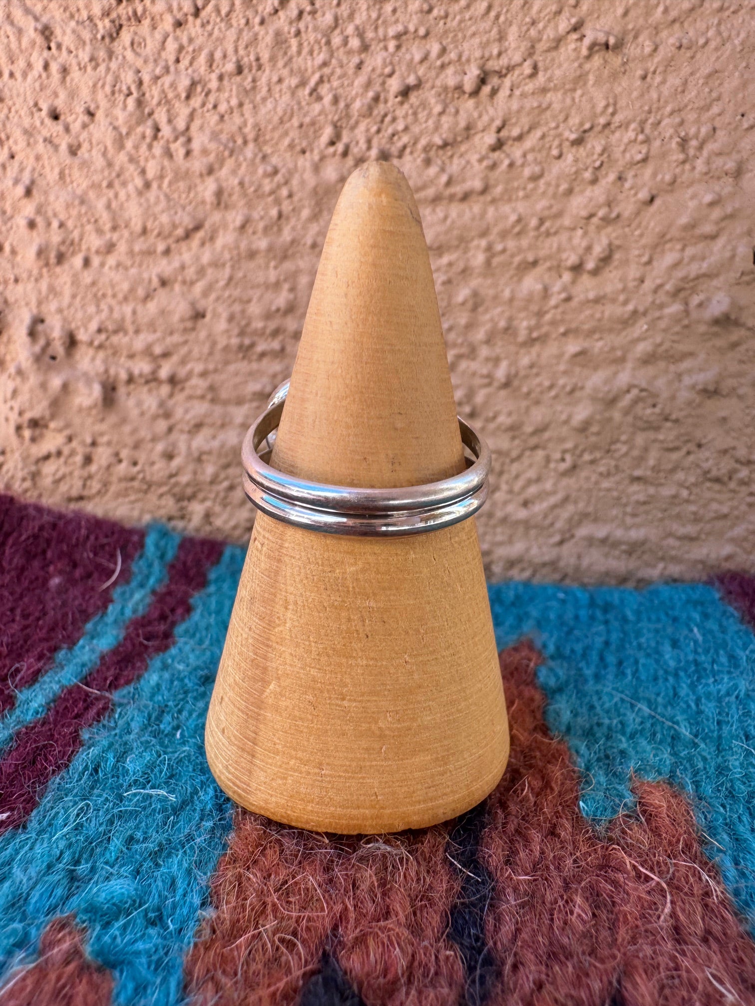 Handcrafted Sterling Silver & Hot Pink Fire Opal Inlay Heart Ring size 8.5