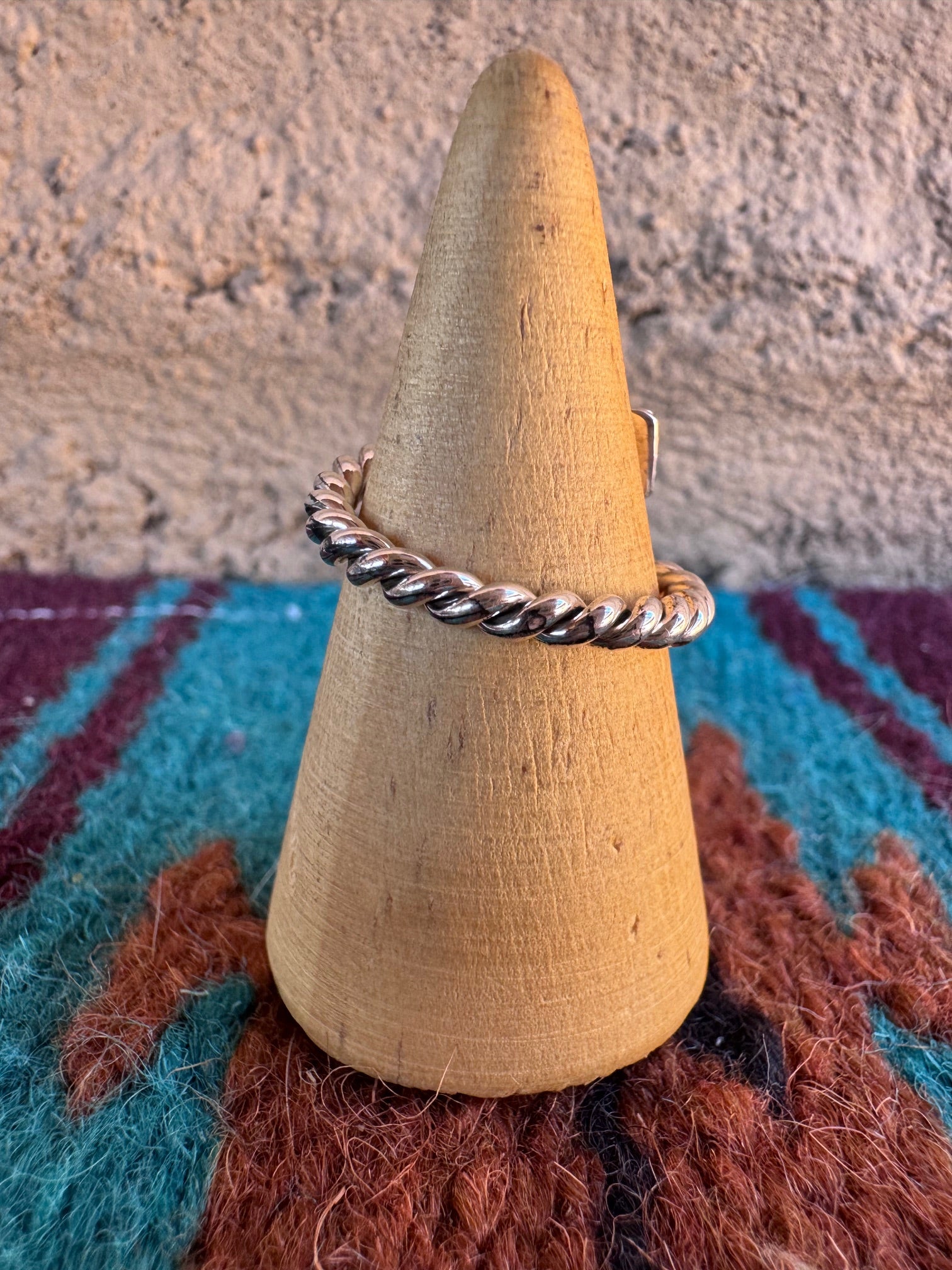 Handmade Onyx & Sterling Silver Adjustable Ring