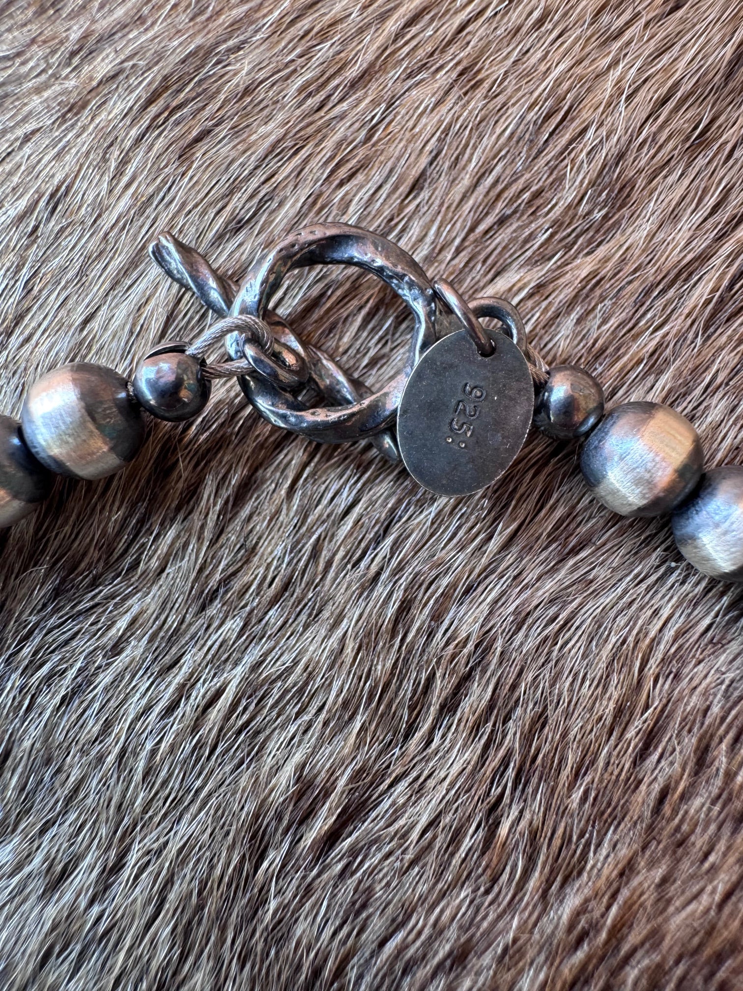 Handcrafted Fire Opal Collection & Sterling Silver Pearl 5mm Beaded Bracelet 7"