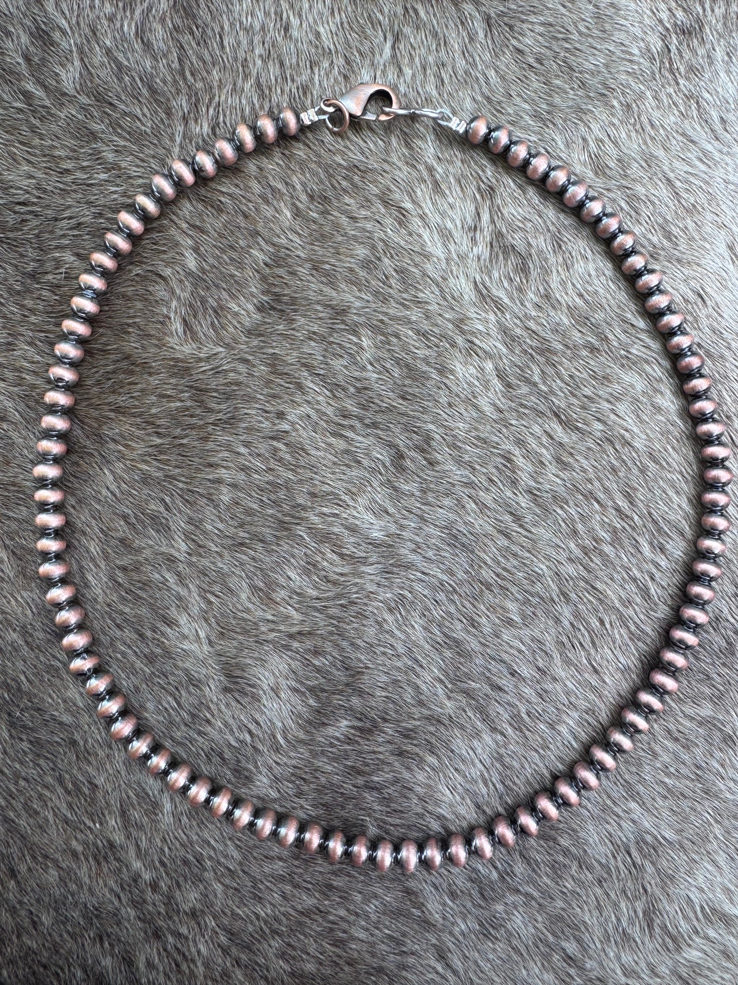 Handcrafted Copper 5mm Beaded Necklace