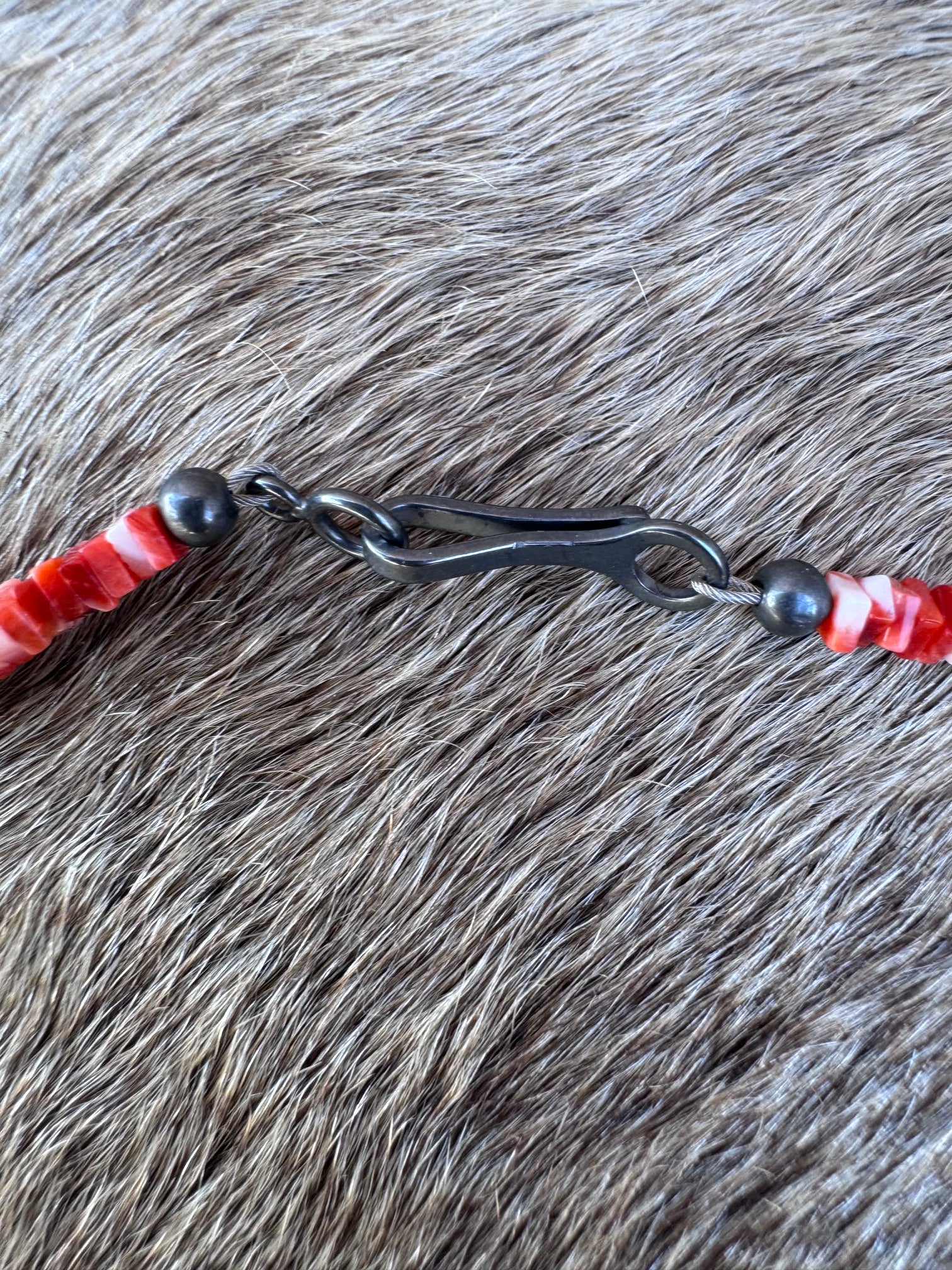 Handcrafted Turquoise & Spiny Oyster 16” Beaded Necklace