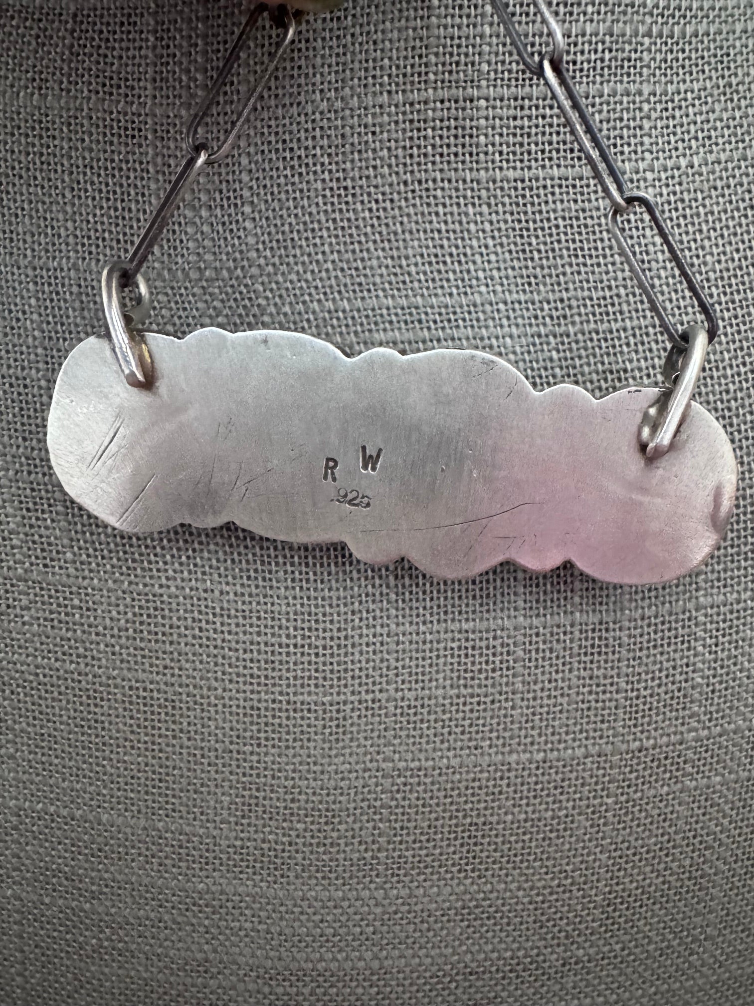 Handmade Sterling Silver & White Water, Carico Lake, Fox Turquoise Bar 19.5" Necklace by Roaming Buffalo