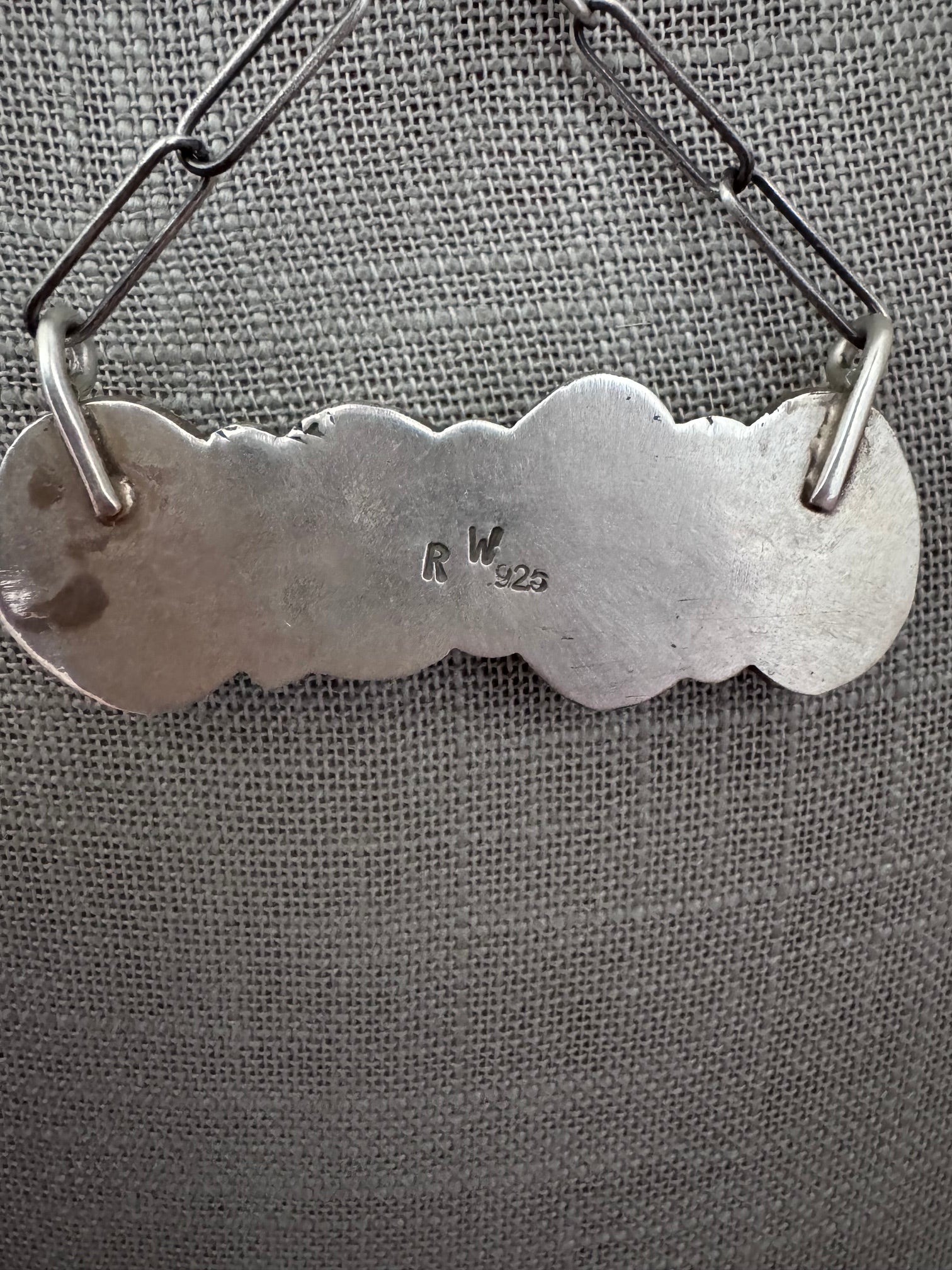 Handmade Sterling Silver & Sonoran Mountain, Fox Turquoise Bar 19.5