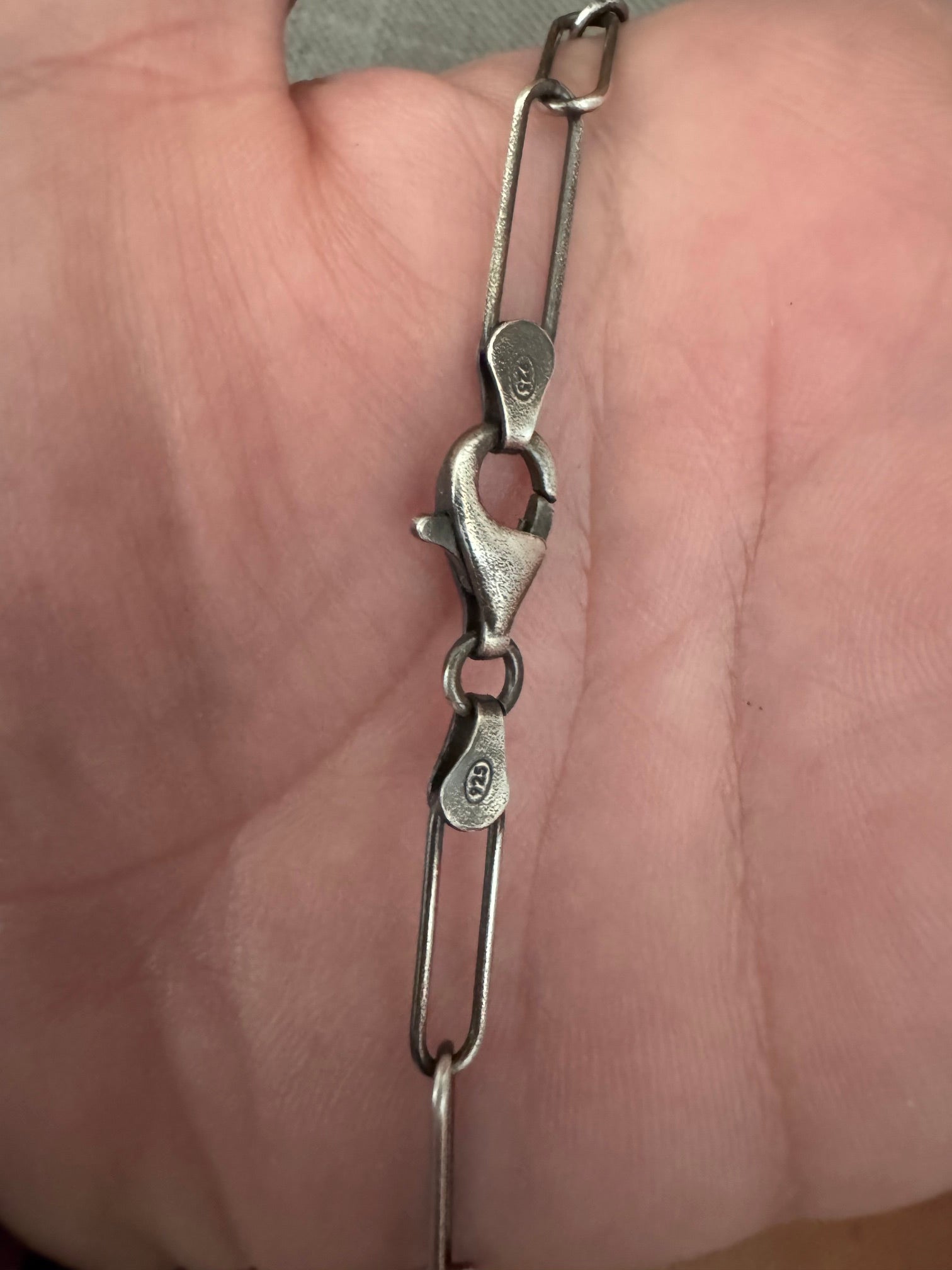 Handmade Sterling Silver & Sonoran Mountain, Fox Turquoise Bar 19.5