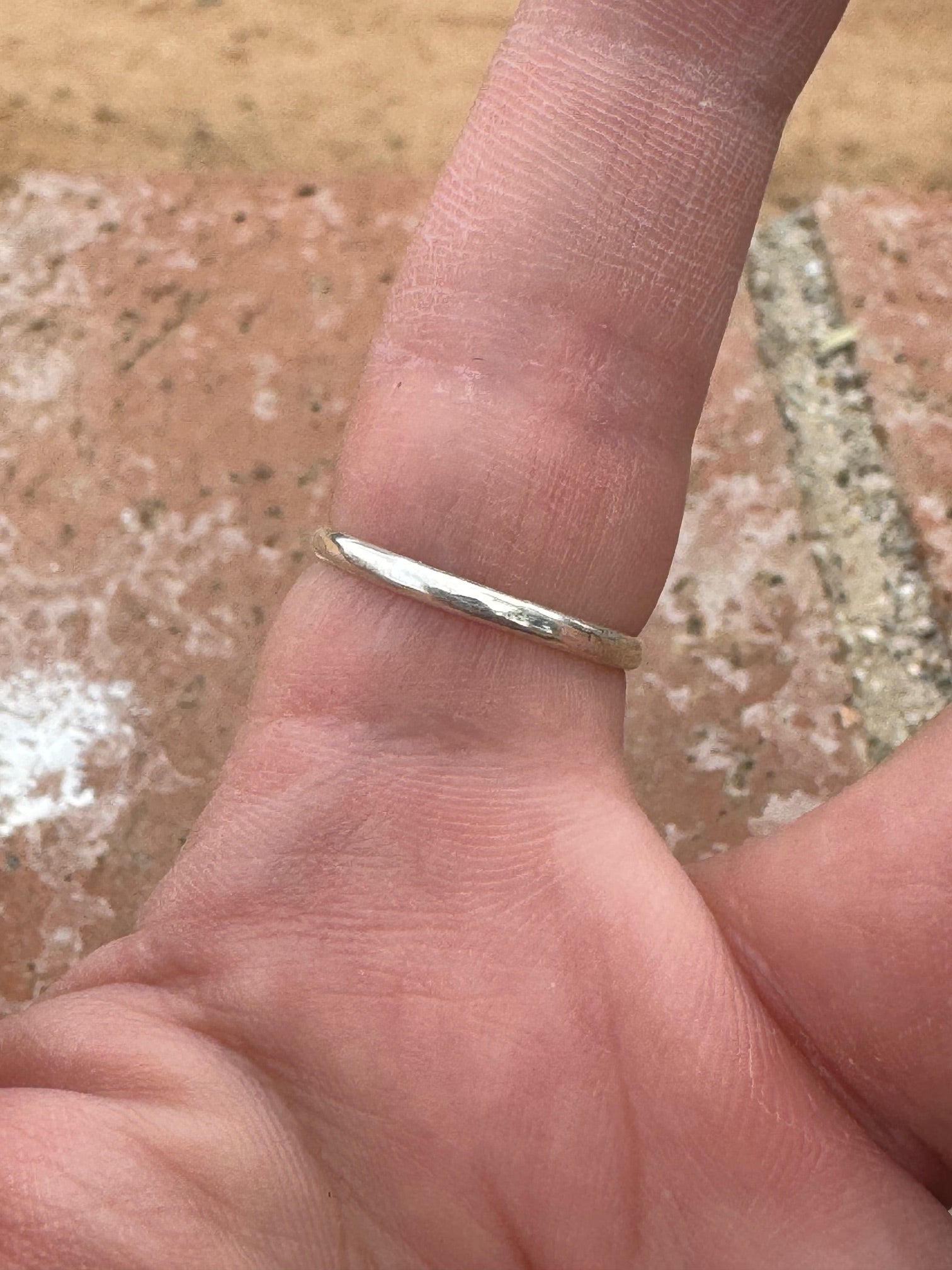 Handcrafted Sterling silver & Kingman Turquoise Snake Eye 5 stone Ring by Justin Amesoli