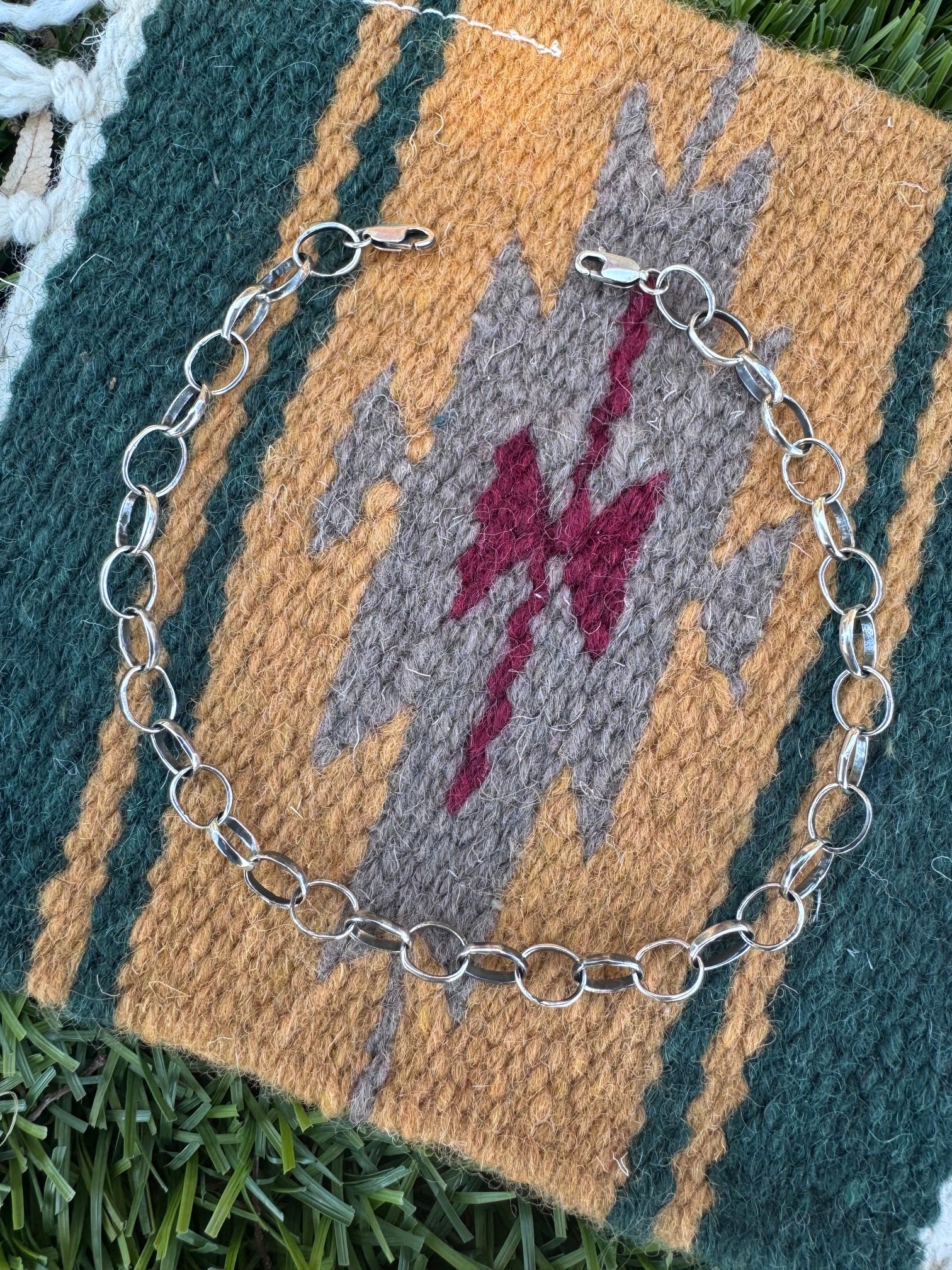 Handmade Sterling Silver Chain Hat Band