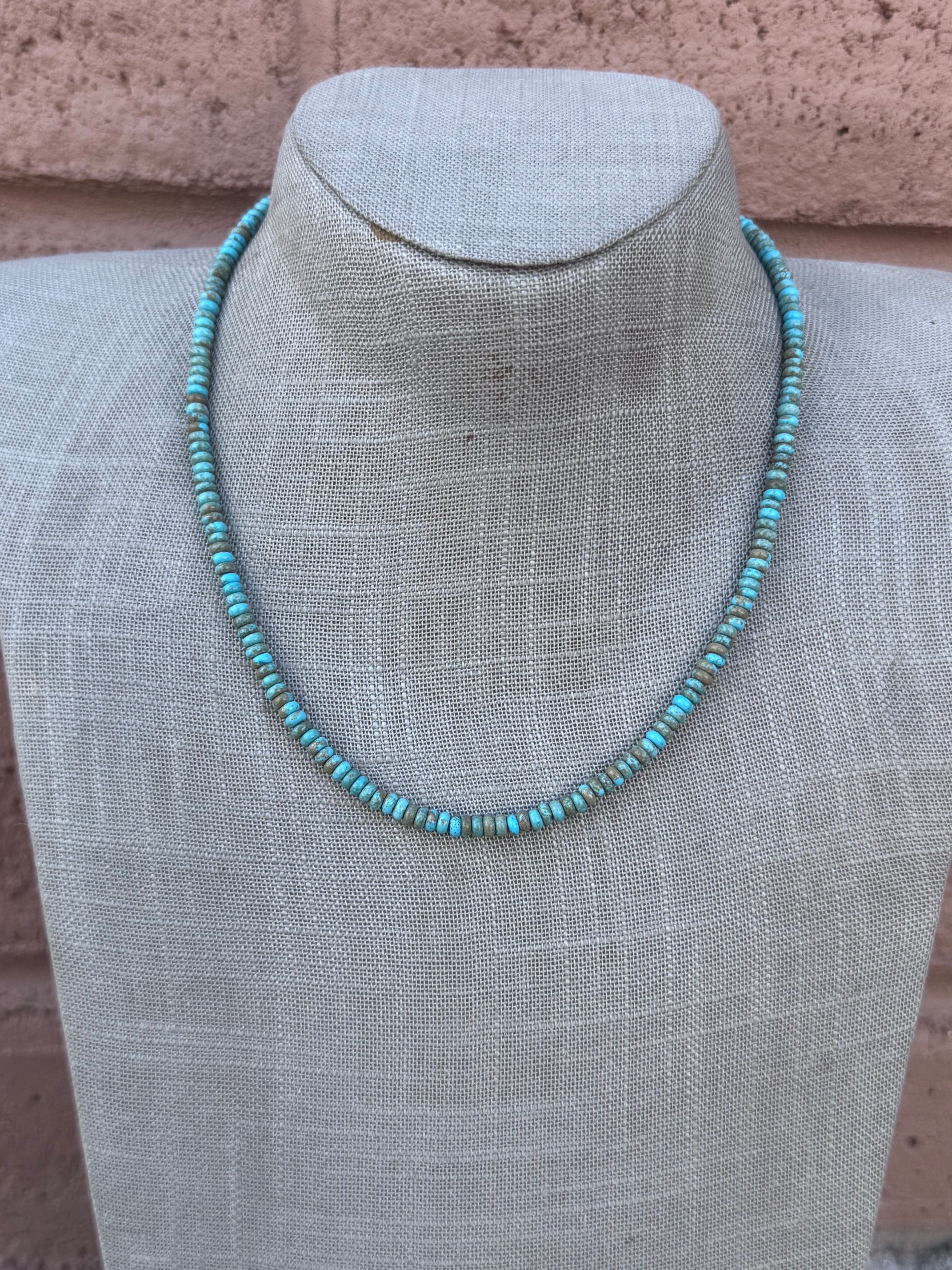 Handmade Sterling Silver Pearl, Lone Mountain And Pearl Beaded Necklace by Roaming Buffalo