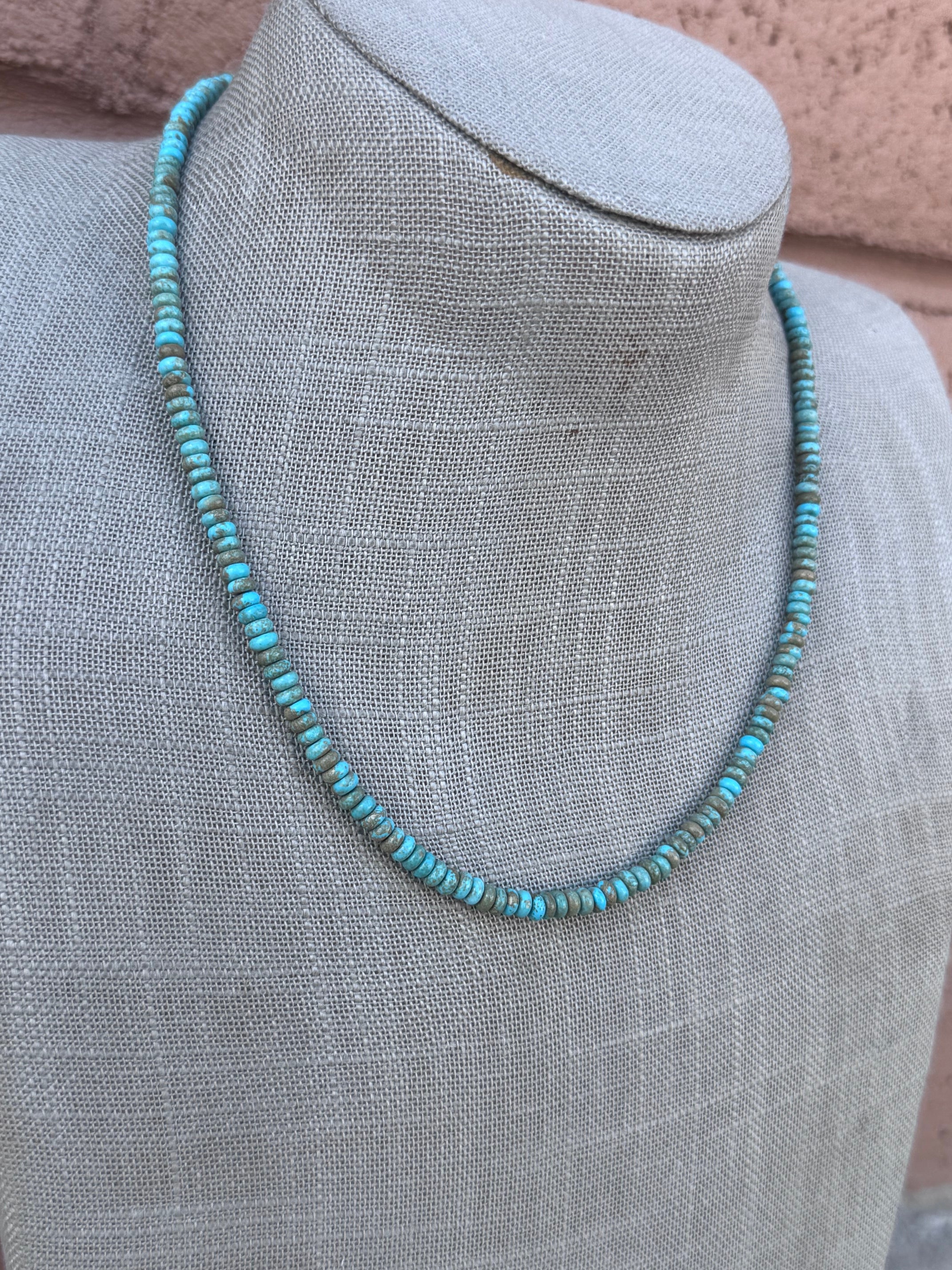 Handmade Sterling Silver Pearl, Lone Mountain And Pearl Beaded Necklace by Roaming Buffalo