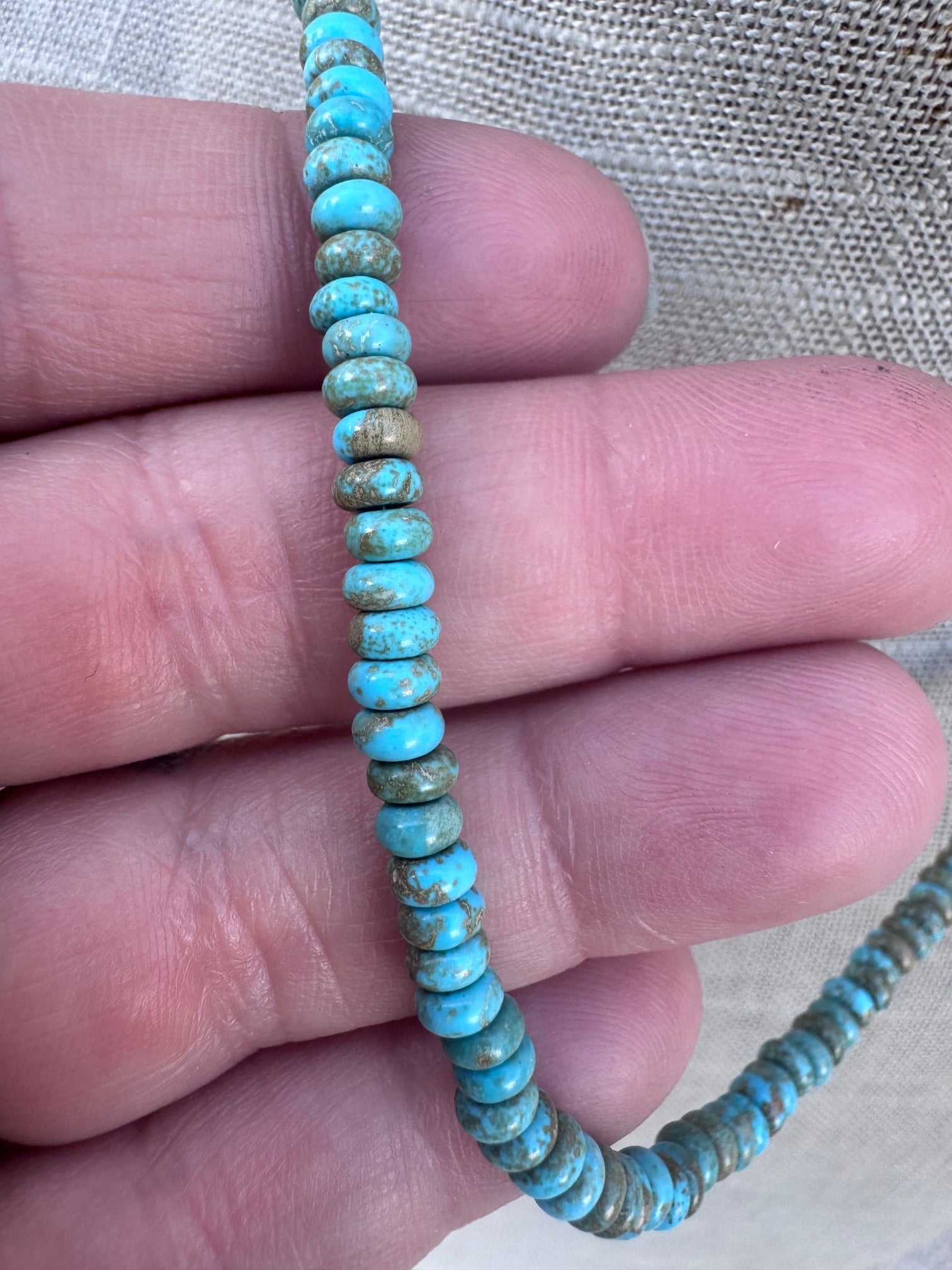 Handmade Sterling Silver Pearl, Lone Mountain And Pearl Beaded Necklace by Roaming Buffalo