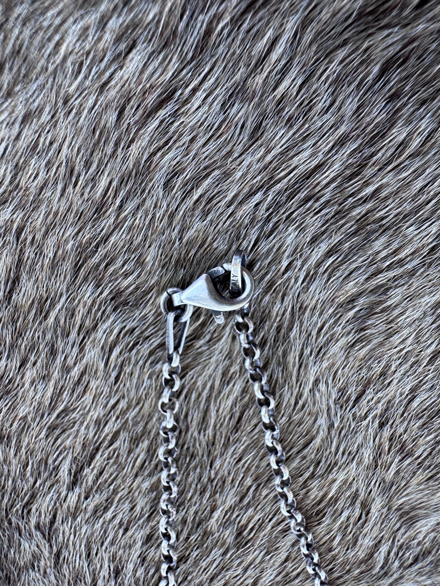 Handmade Sterling Silver Hubei & Pearl Beaded Necklace by Roaming Buffalo