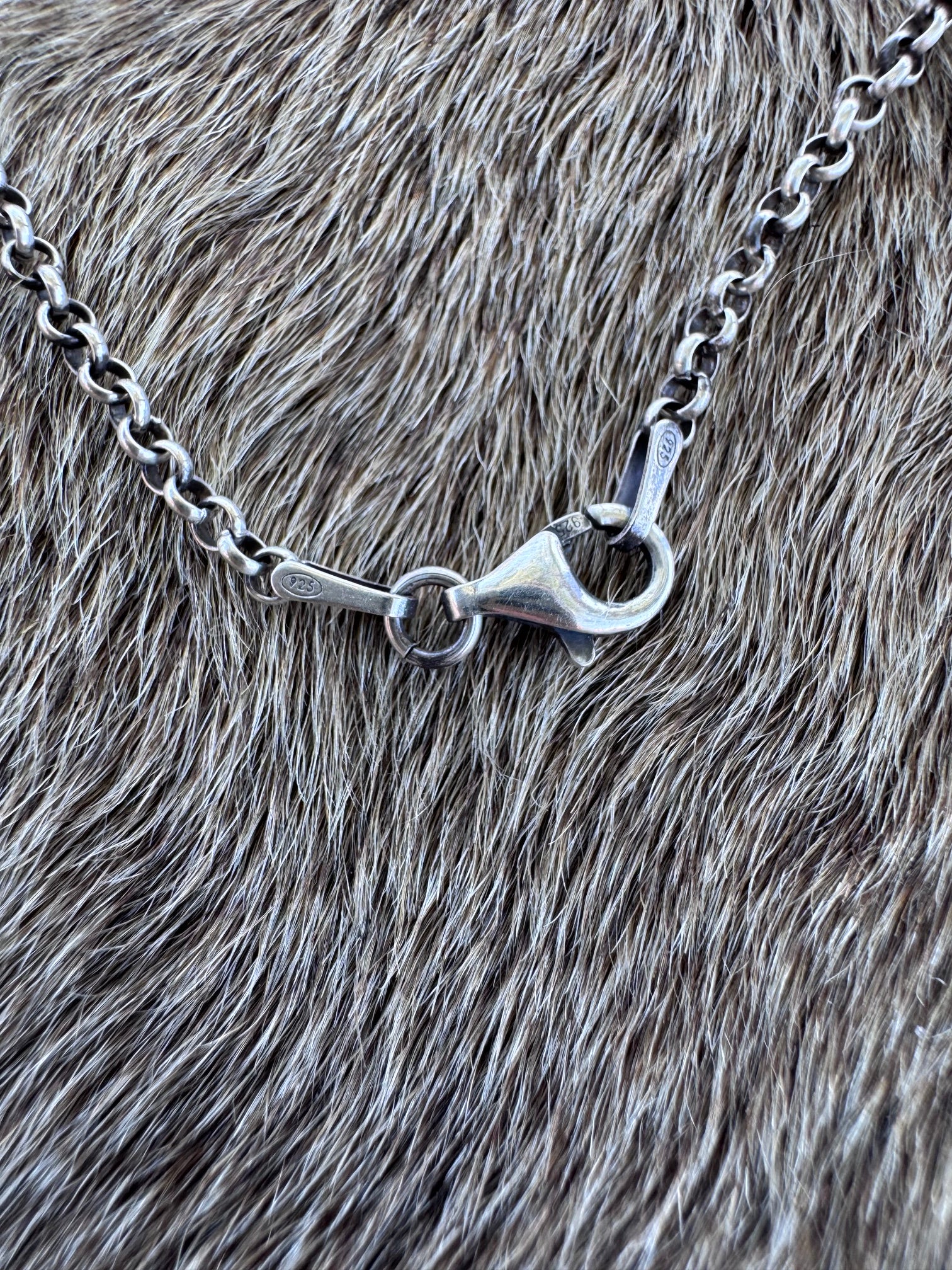 Handmade Sterling Silver Pearl & Black Onyx 4mm Beaded Necklace by Roaming Buffalo
