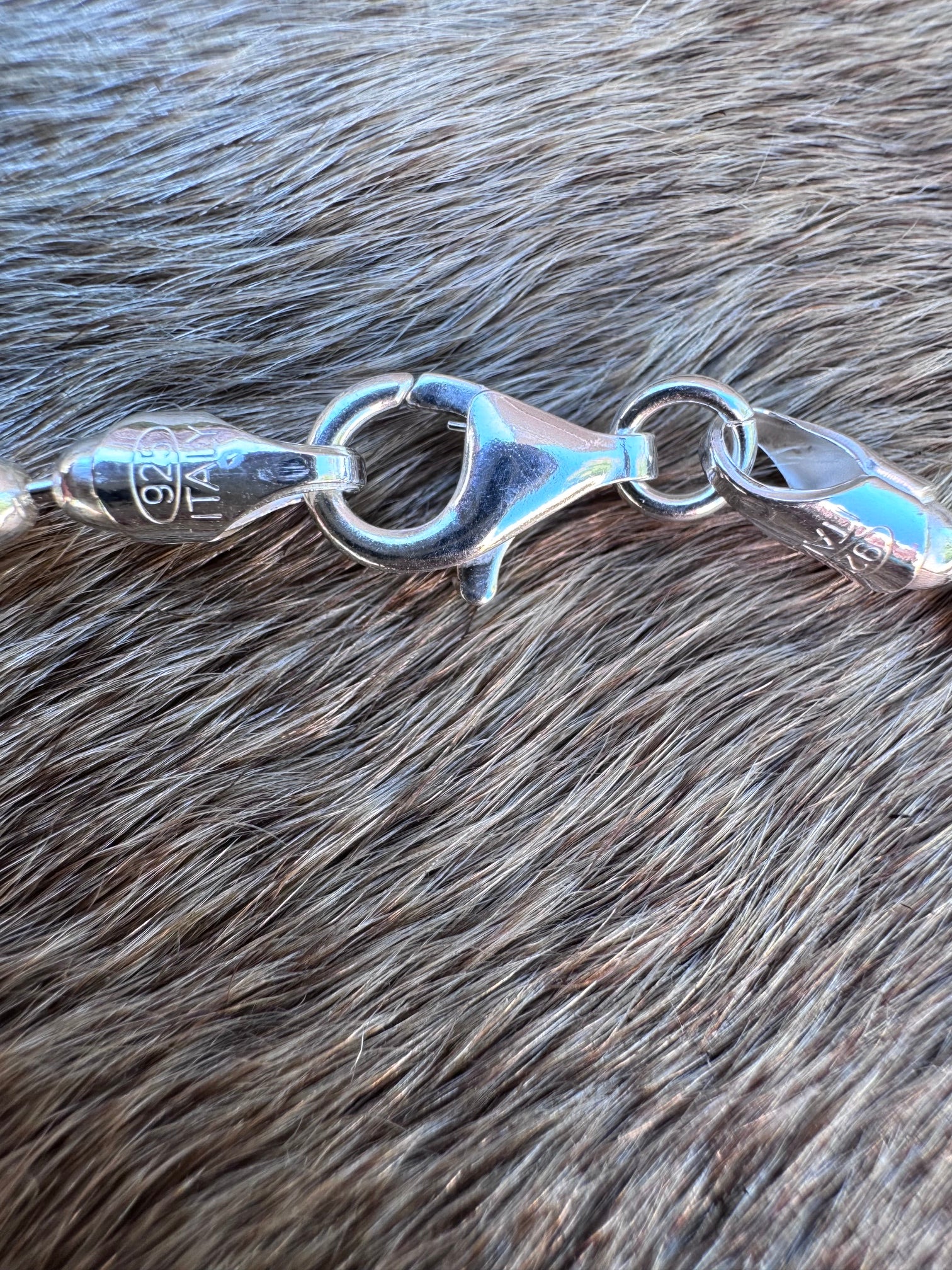 Handmade Sterling Silver Seed Bead 3-4mm Beaded Necklace