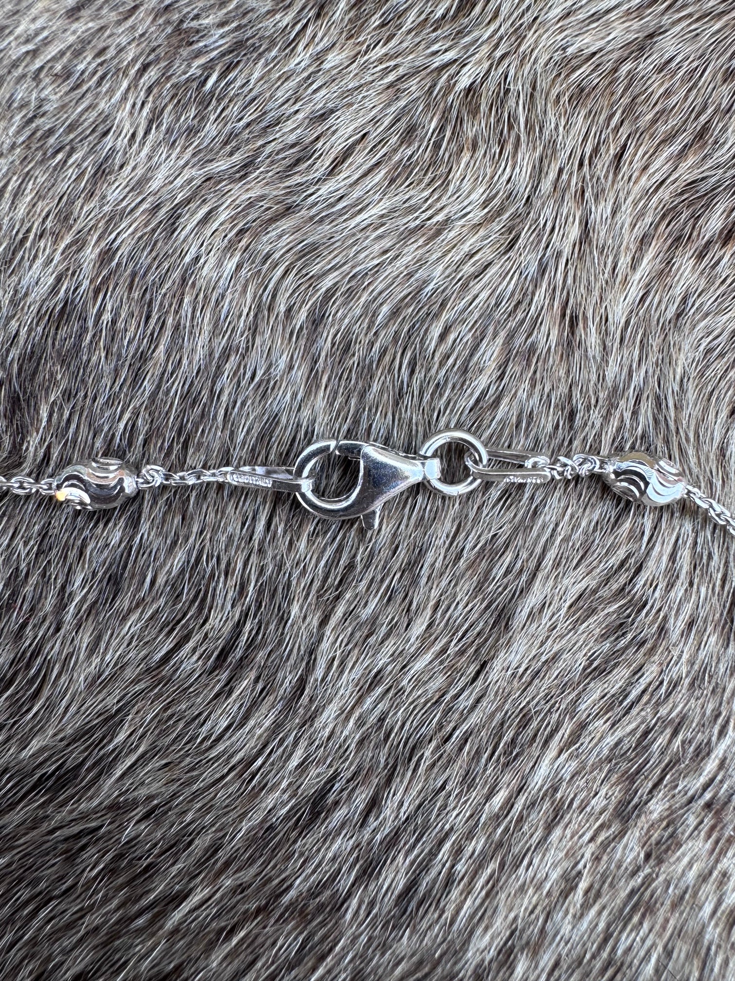 Handmade Sterling Silver Diamond Cut Chain Necklace