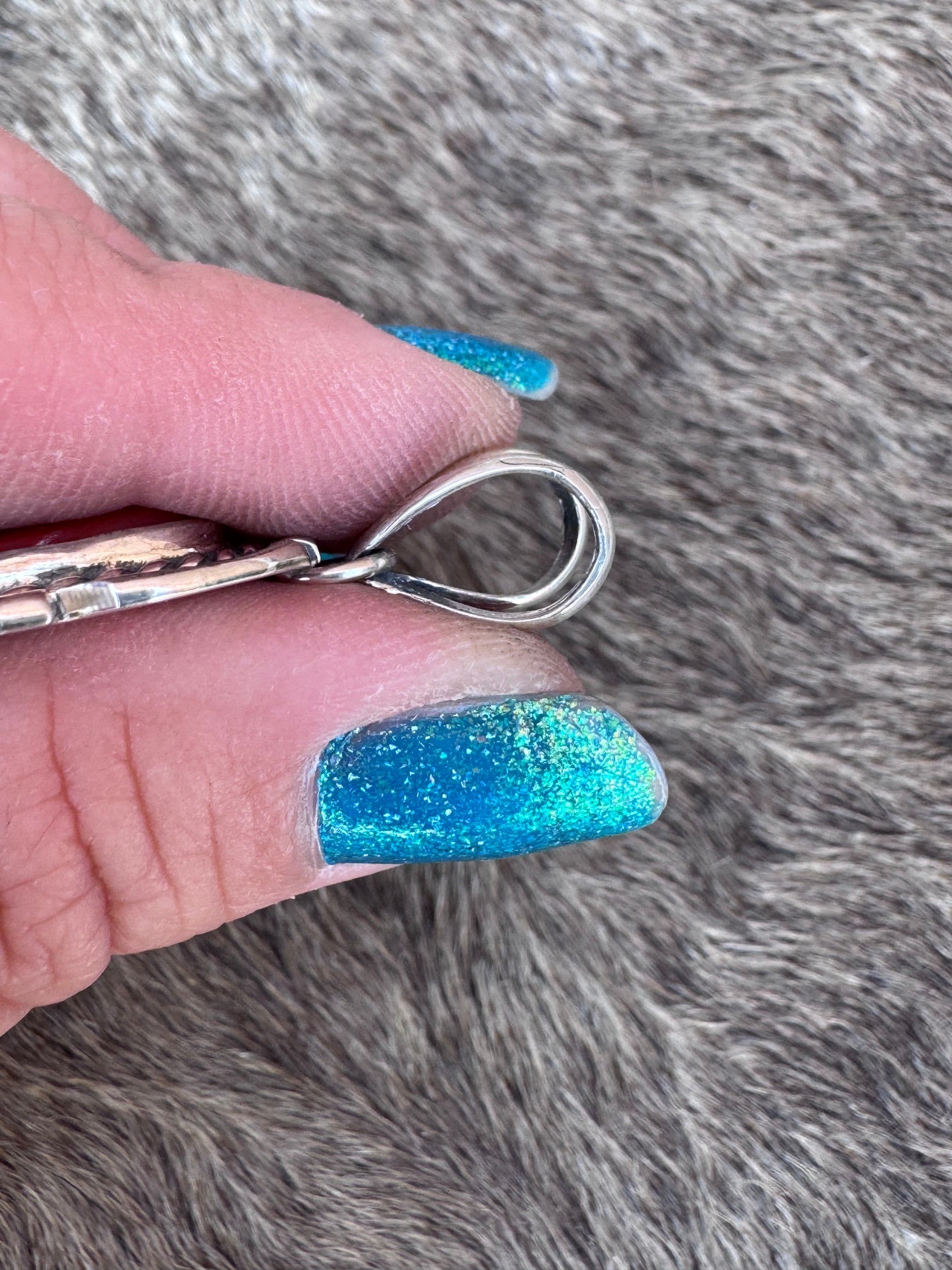 Handcrafted Sterling Silver Coral Pendant