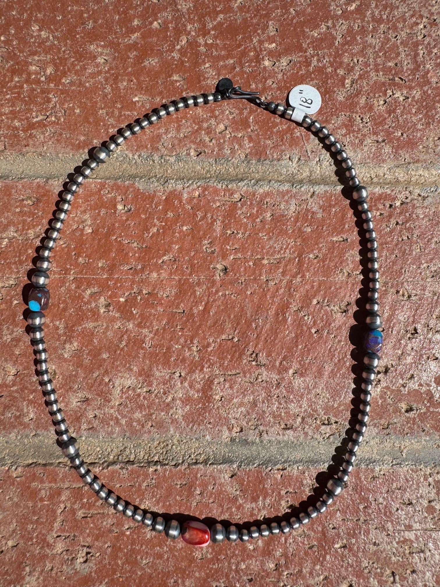 Handcrafted Sterling Silver & Pink Dream 4-6mm Beaded Necklace