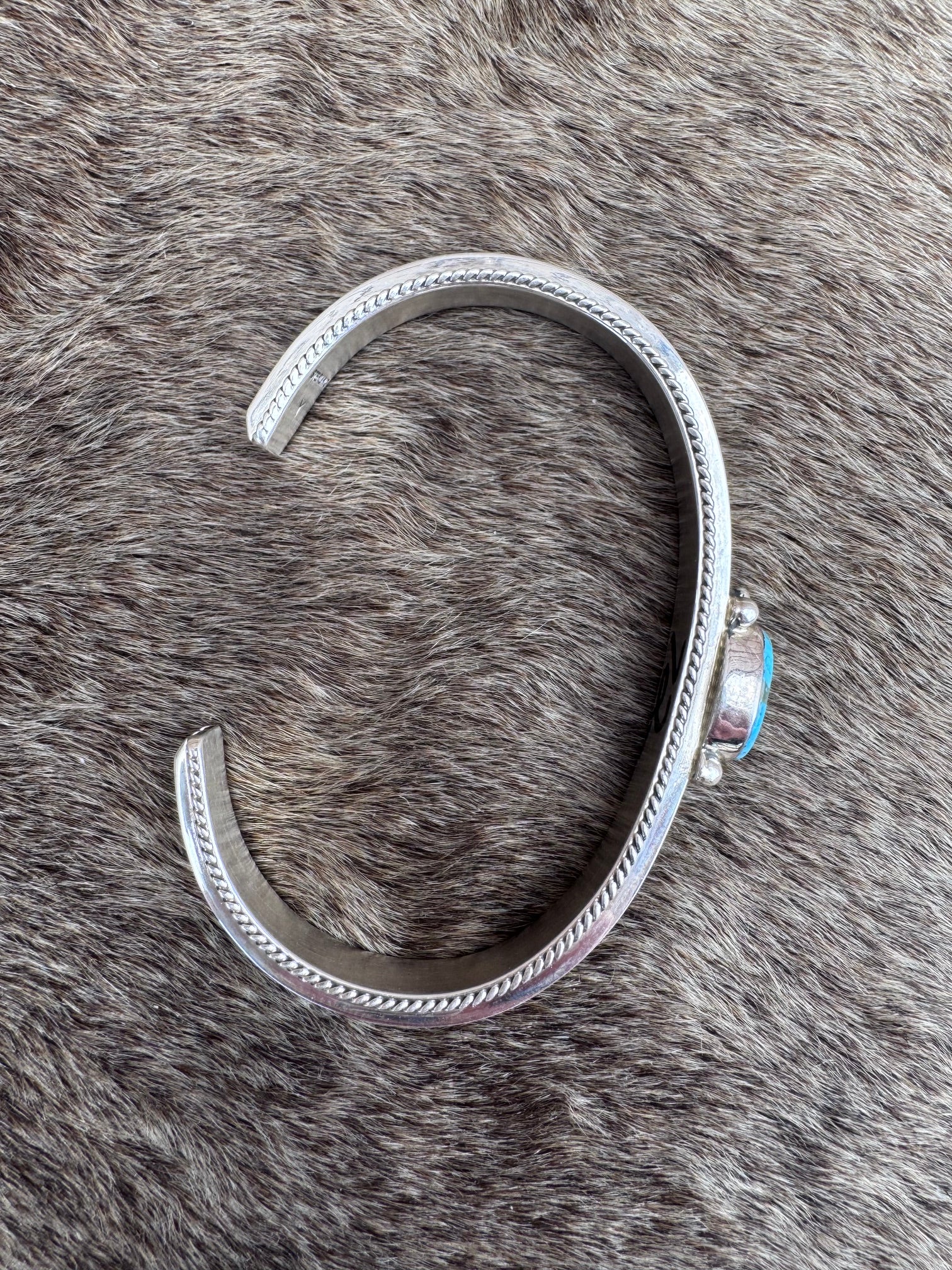 Handcrafted Sterling Silver & Turquoise Cuff Bracelet