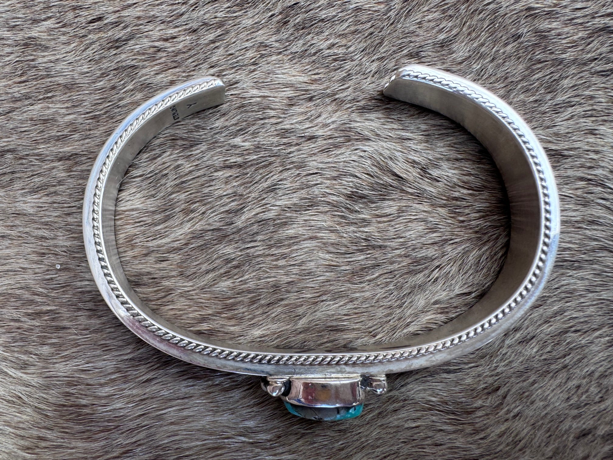 Handcrafted Sterling Silver & Turquoise Cuff Bracelet