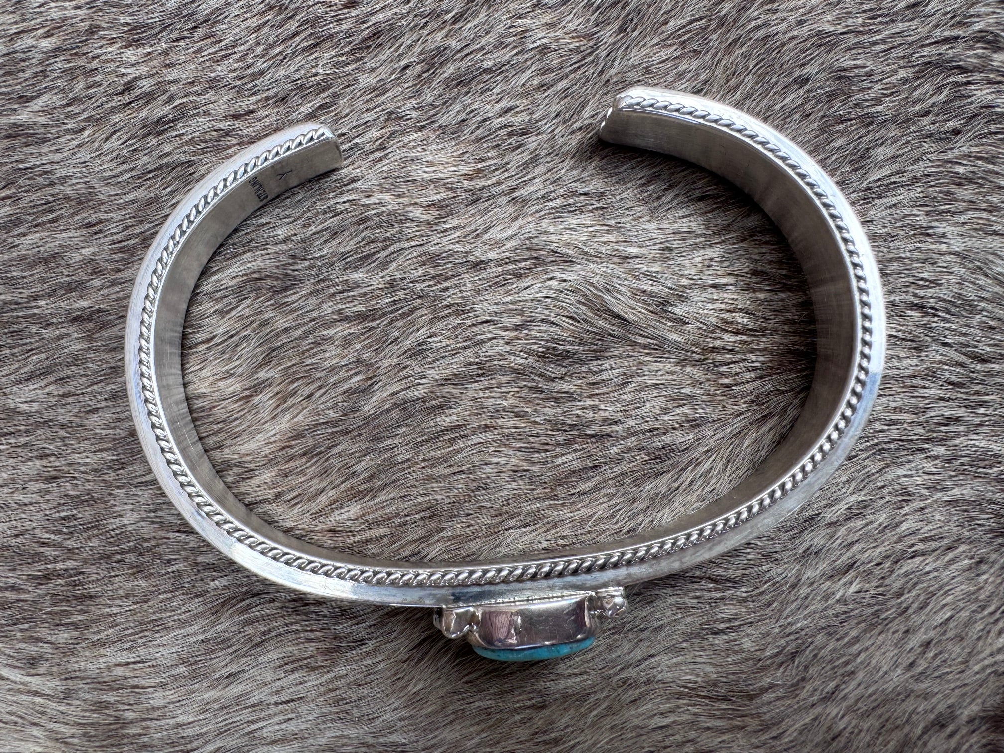 Handcrafted Sterling Silver & Turquoise Cuff Bracelet