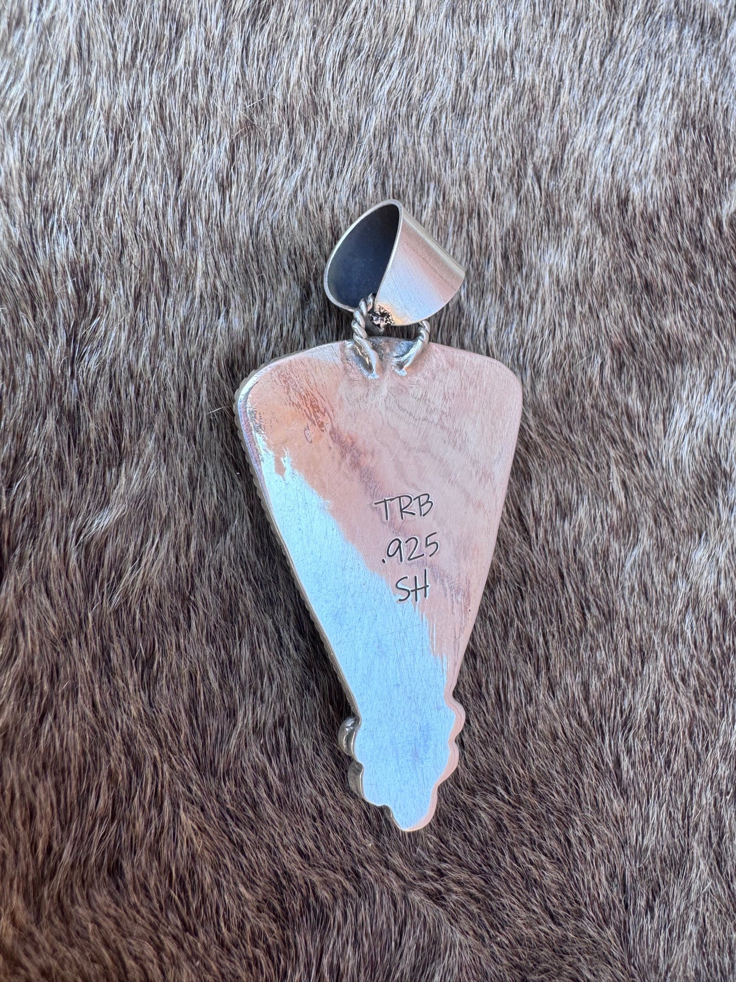 Handmade Sterling Silver Charoite Pendant by Roaming Buffalo