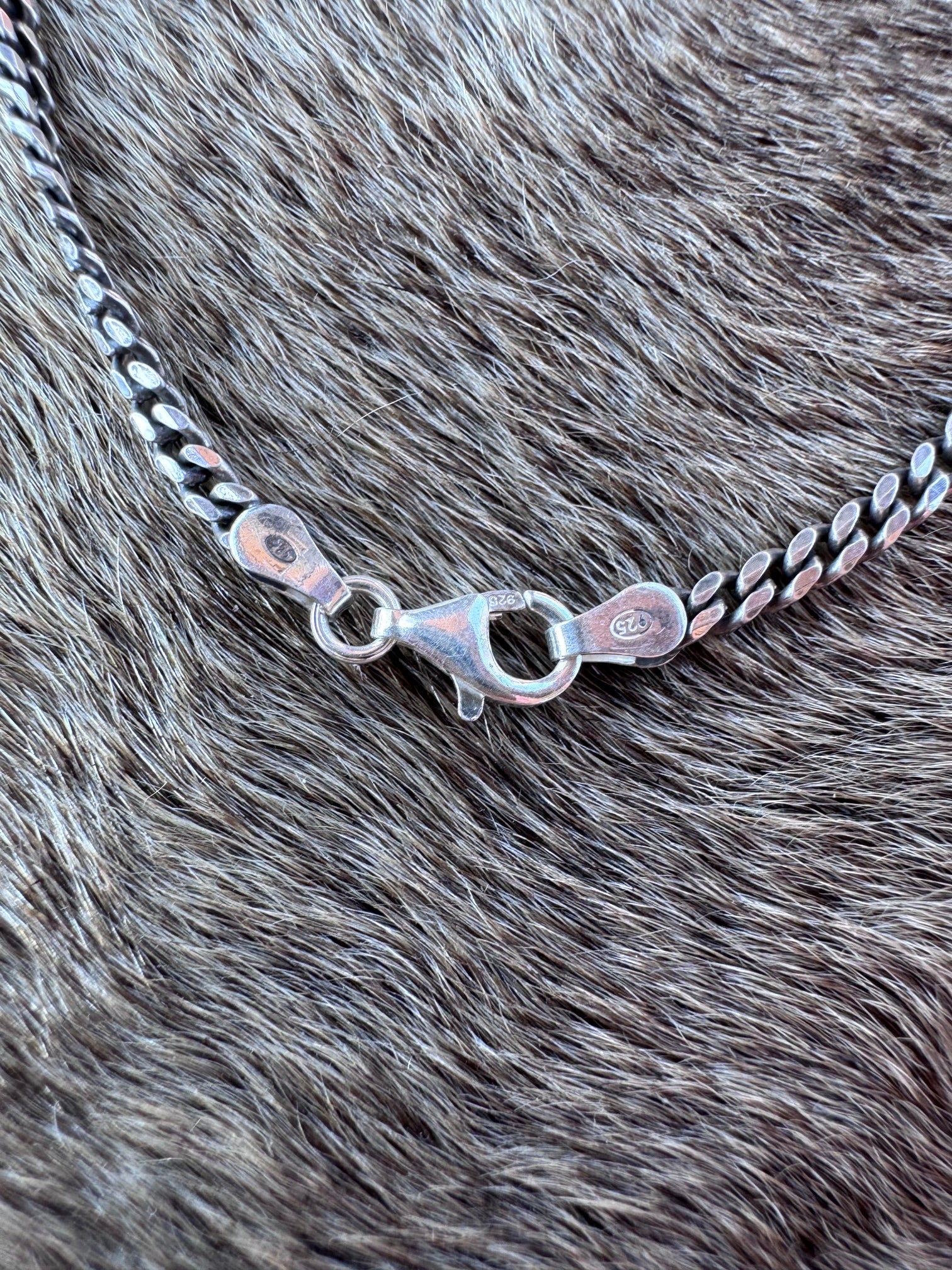 Handmade Sterling Silver Checker, Sonoran Gold, & Spiny 20" Bar Necklace by Roaming Buffalo