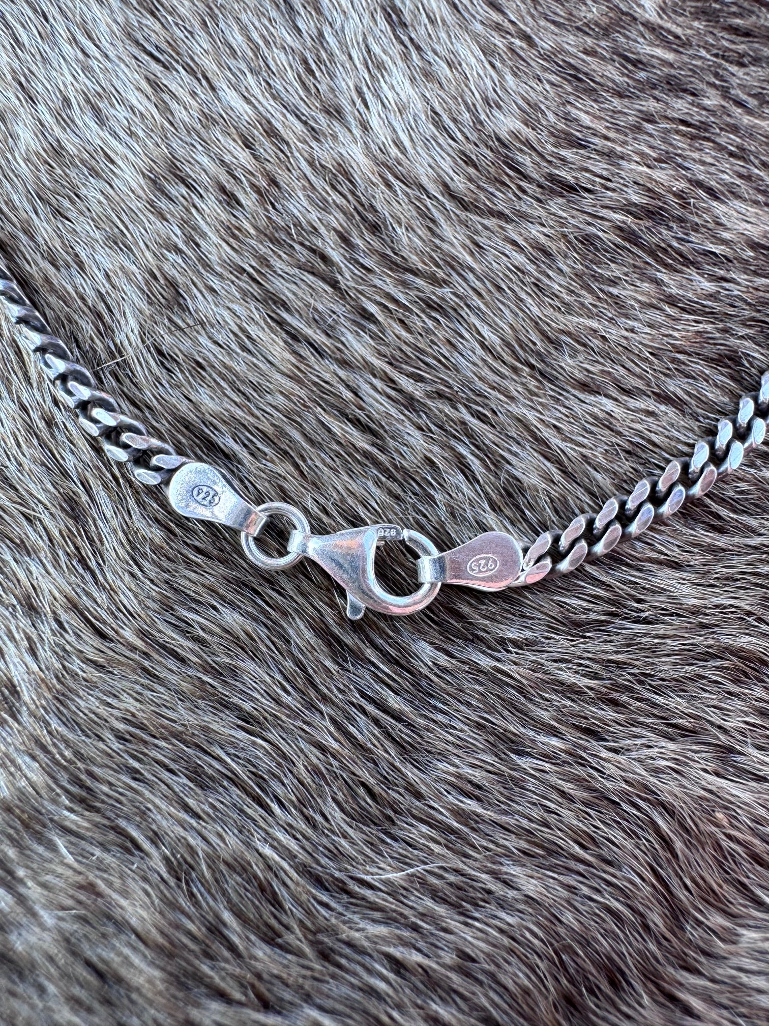 Handmade Sterling Silver Red/Black Checkered Billiard Ball 20" Necklace by Roaming Buffalo